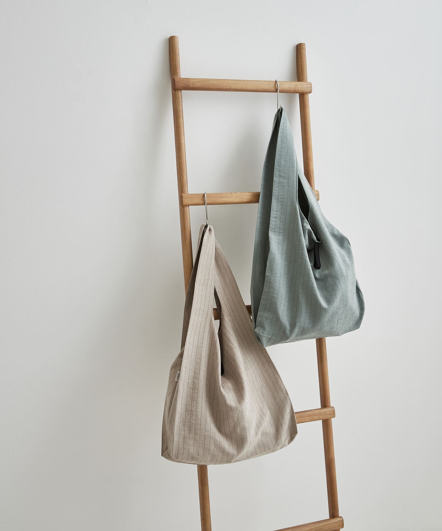 DOORS LIVING PRODUCTS　ショッパーバッグ ストライプ ベージュ -