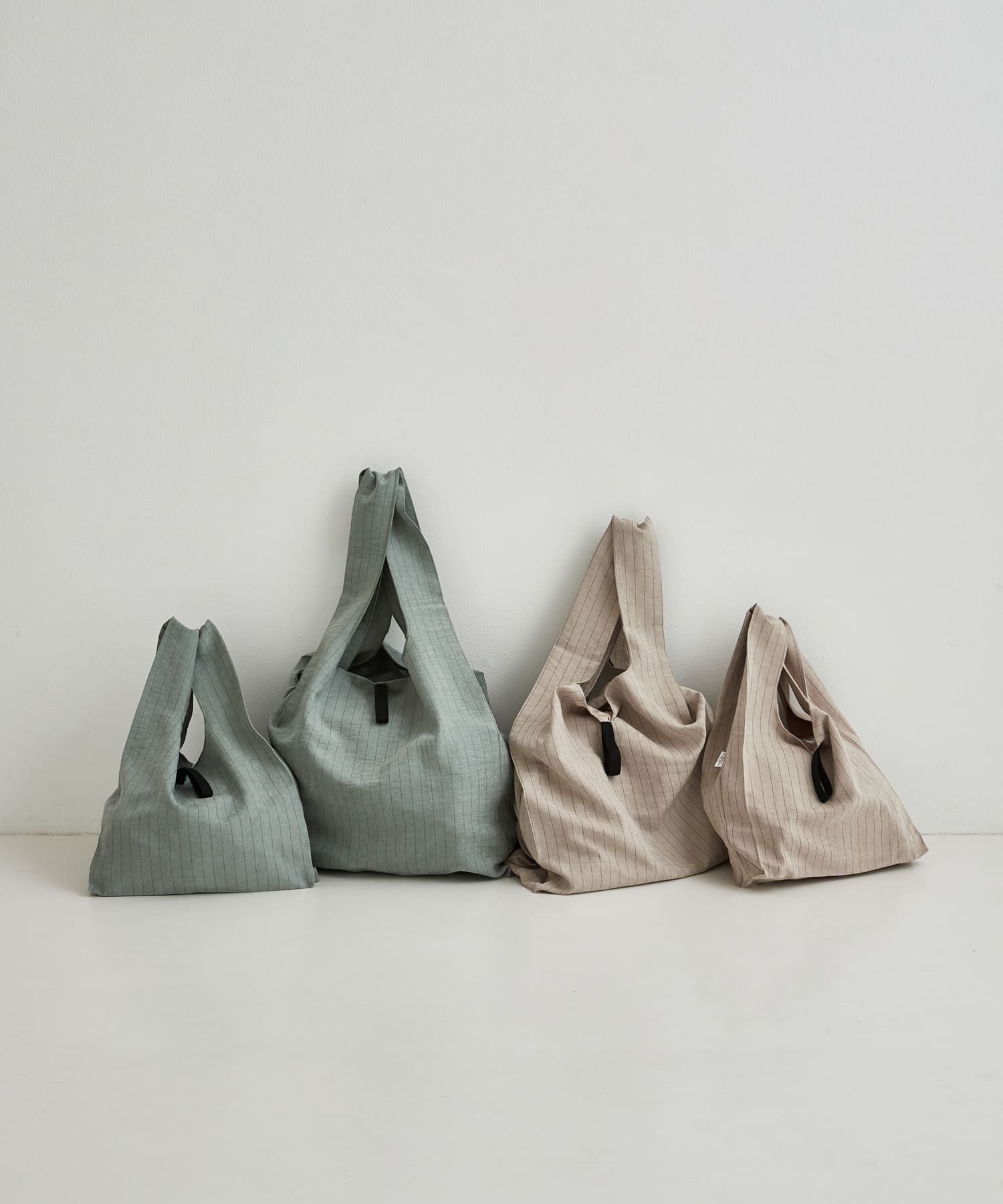 DOORS LIVING PRODUCTS　ショッパーバッグ ストライプ ミント -