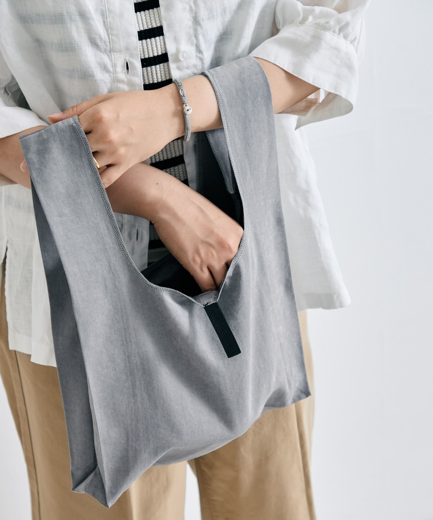 『WEB限定』DOORS LIVING PRODUCTS　コンビニバッグ グレー -