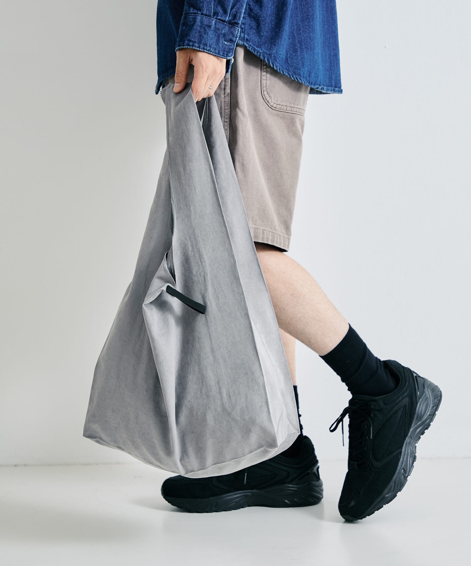 WEB限定』DOORS LIVING PRODUCTS ショッパーバッグ(- ブラック): 雑貨