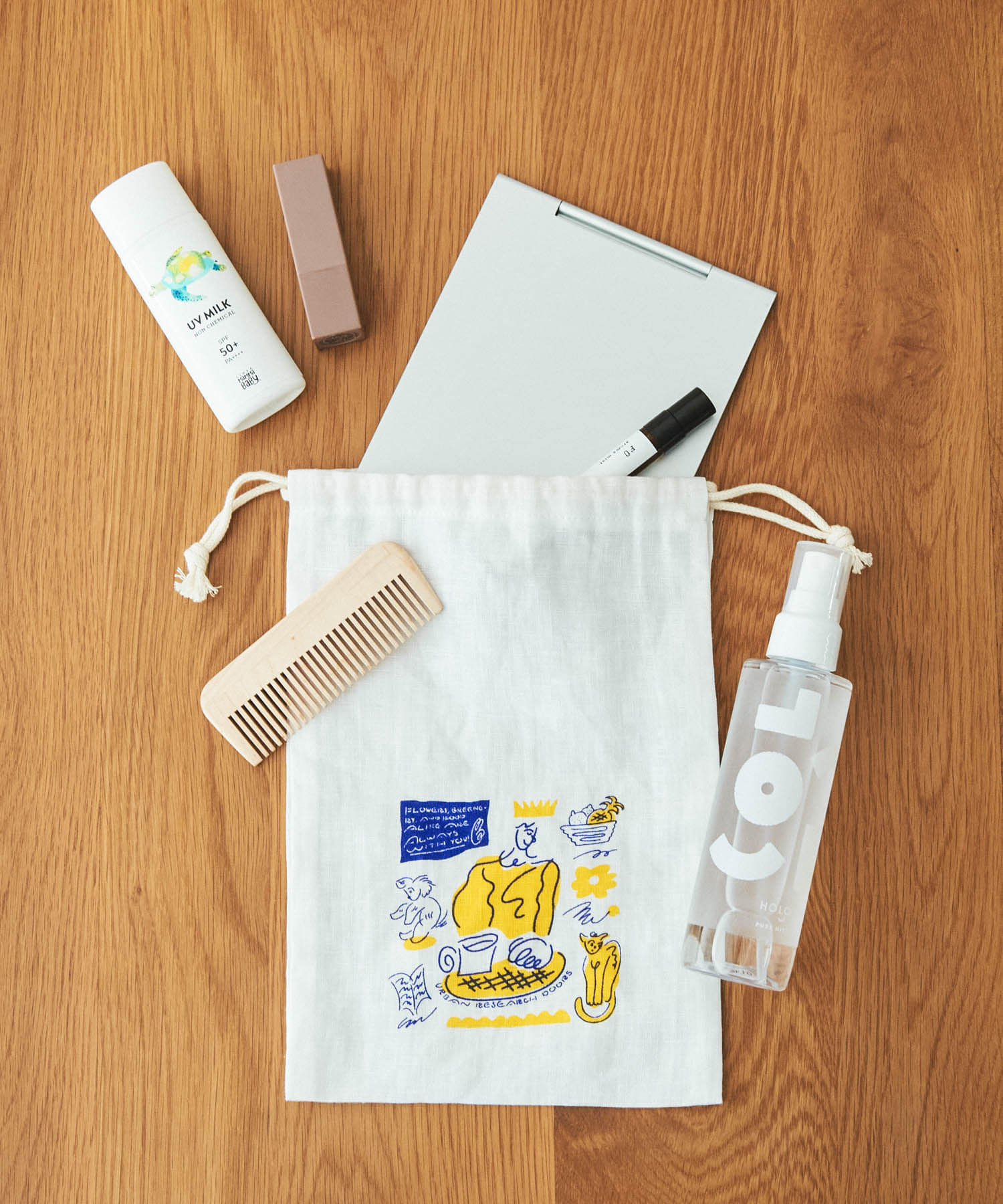 DOORS LIVING PRODUCTS　norahi リネン巾着