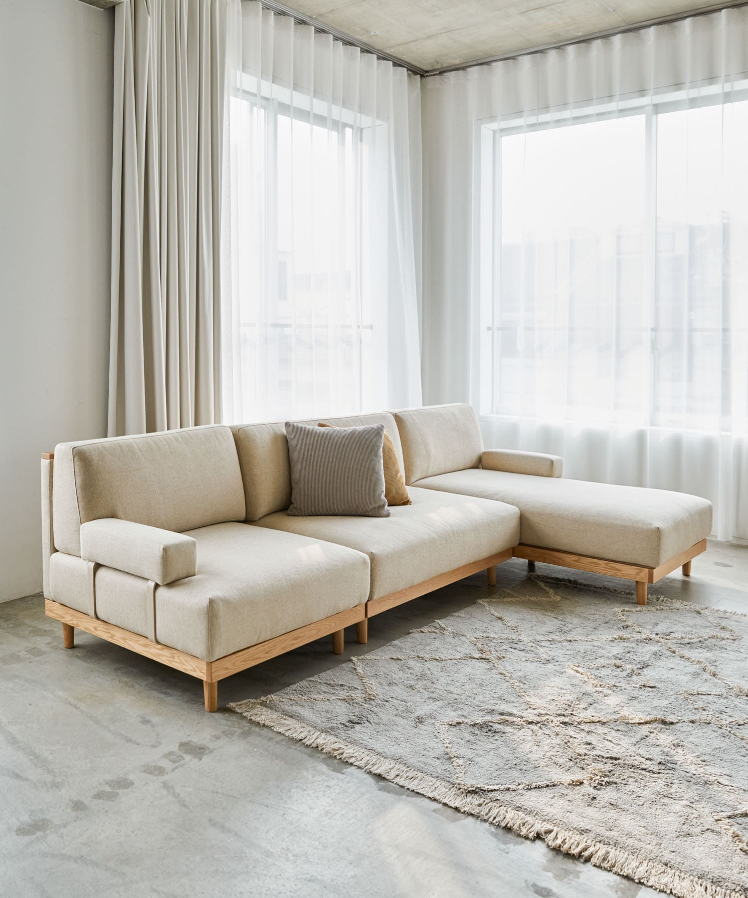 BOTHY　UNIT SOFA カウチ ベージュ one