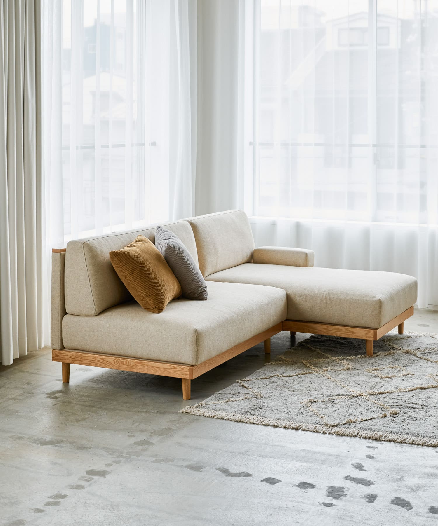 BOTHY　UNIT SOFA カウチ ベージュ one