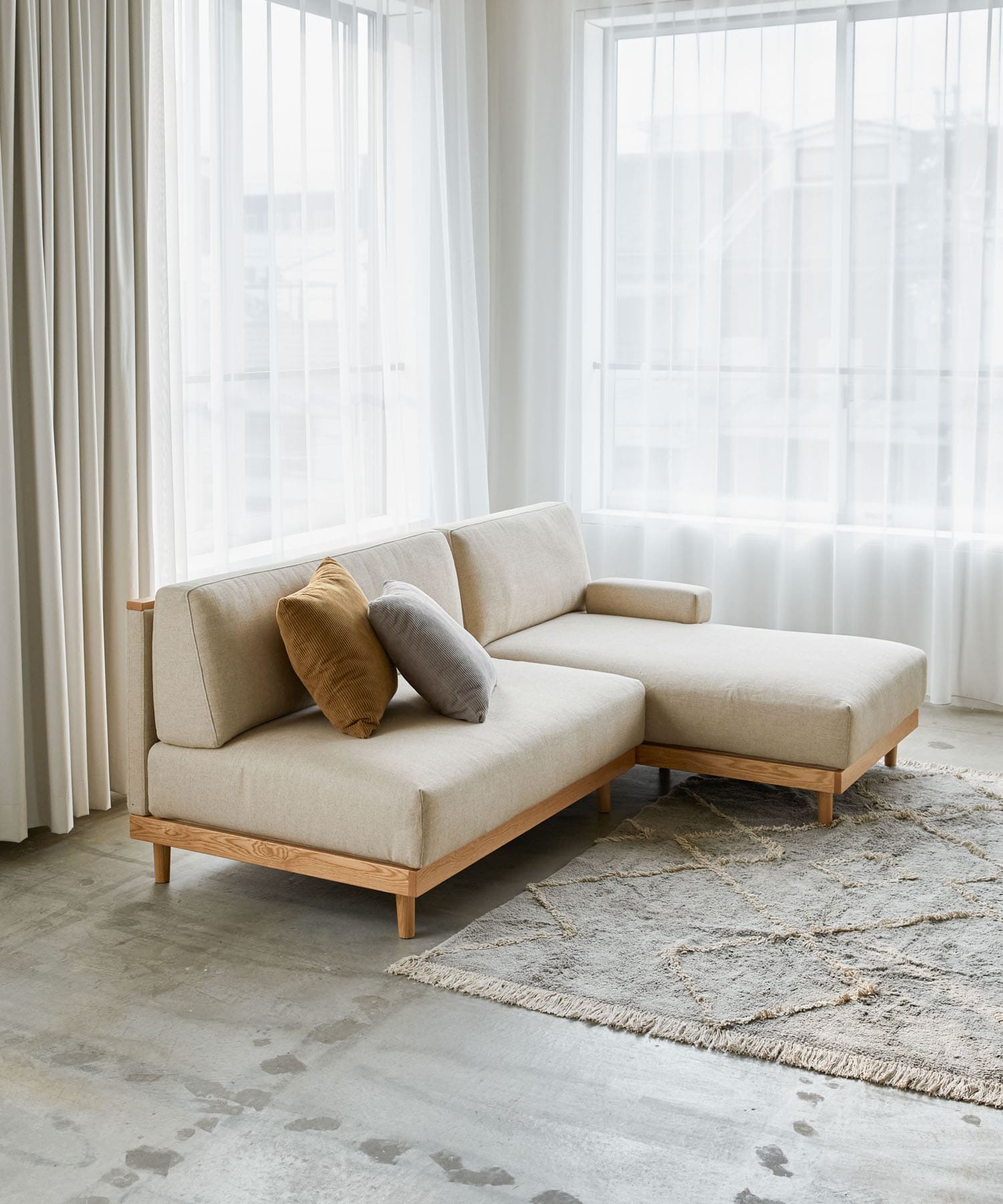 BOTHY　UNIT SOFA カウチ ベージュ one