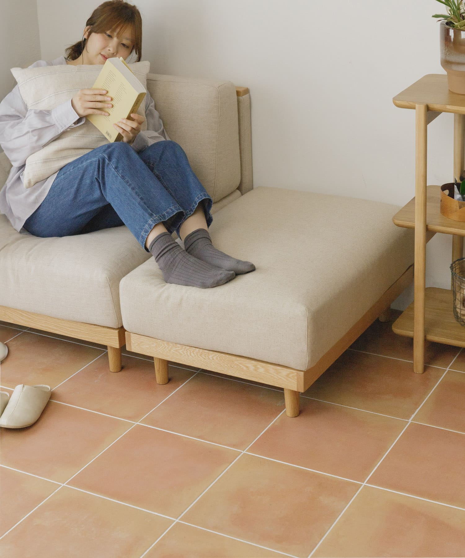 BOTHY　UNIT SOFA オットマン ベージュ one