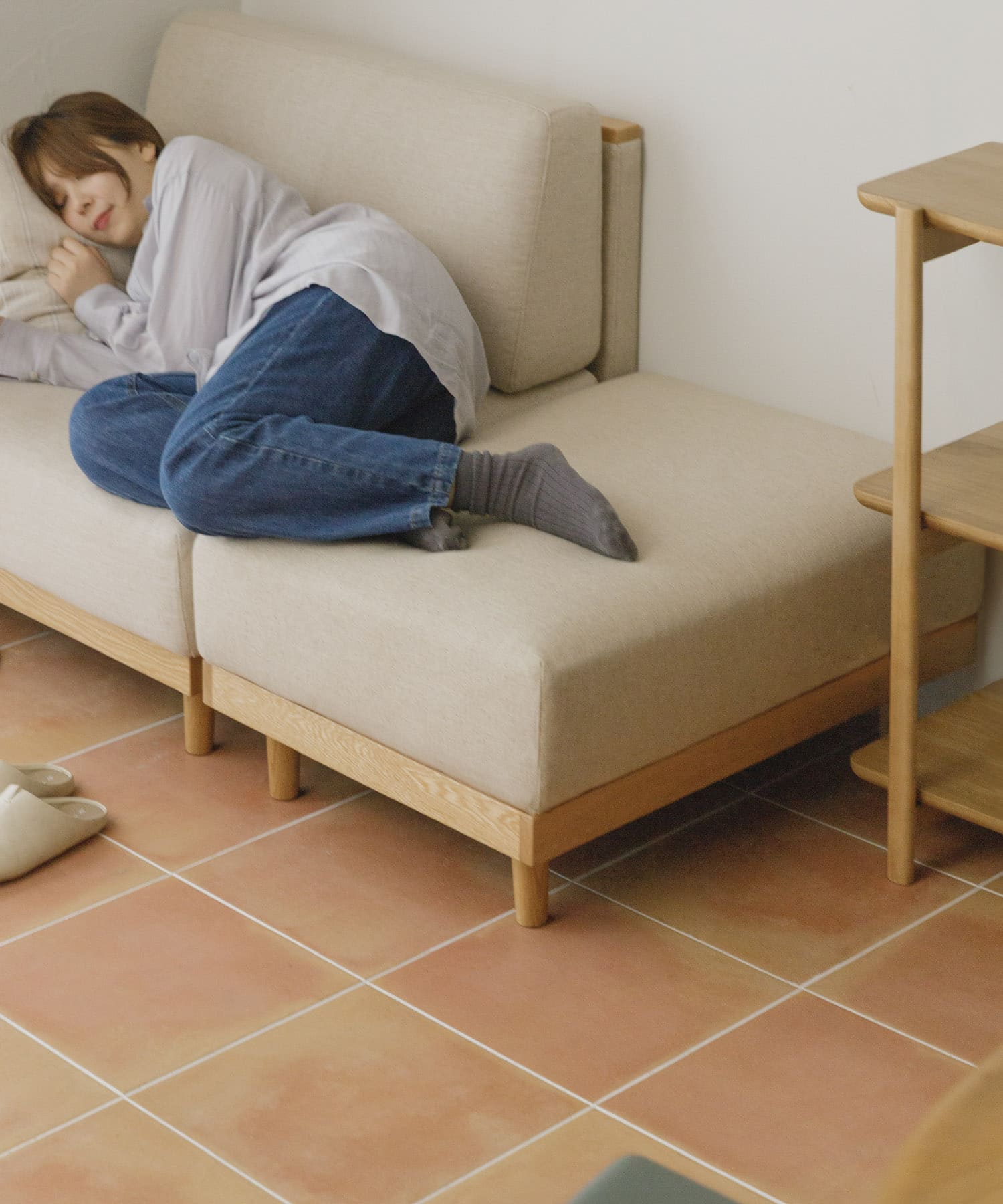 BOTHY　UNIT SOFA オットマン ベージュ one