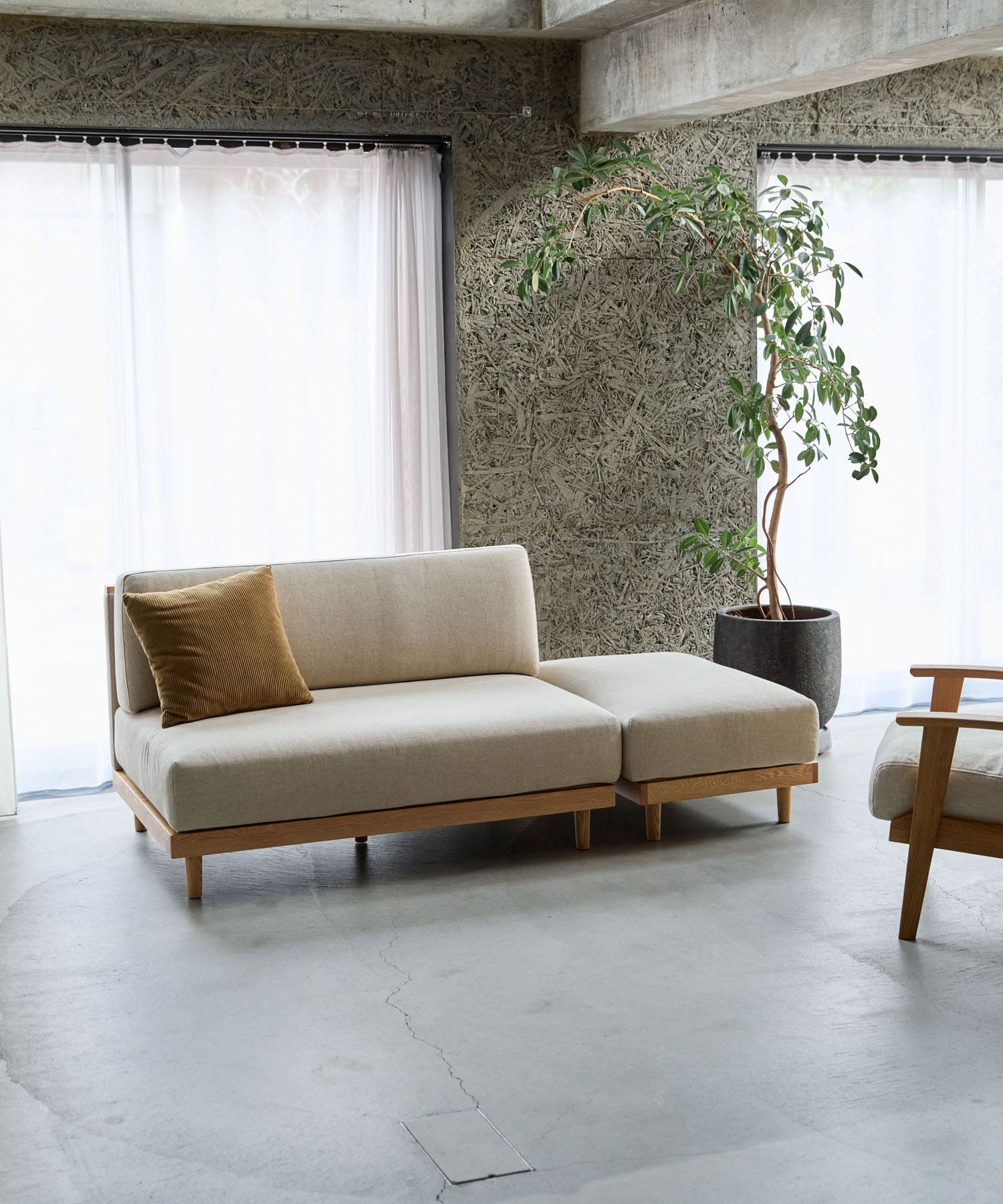 BOTHY　UNIT SOFA オットマン ベージュ one