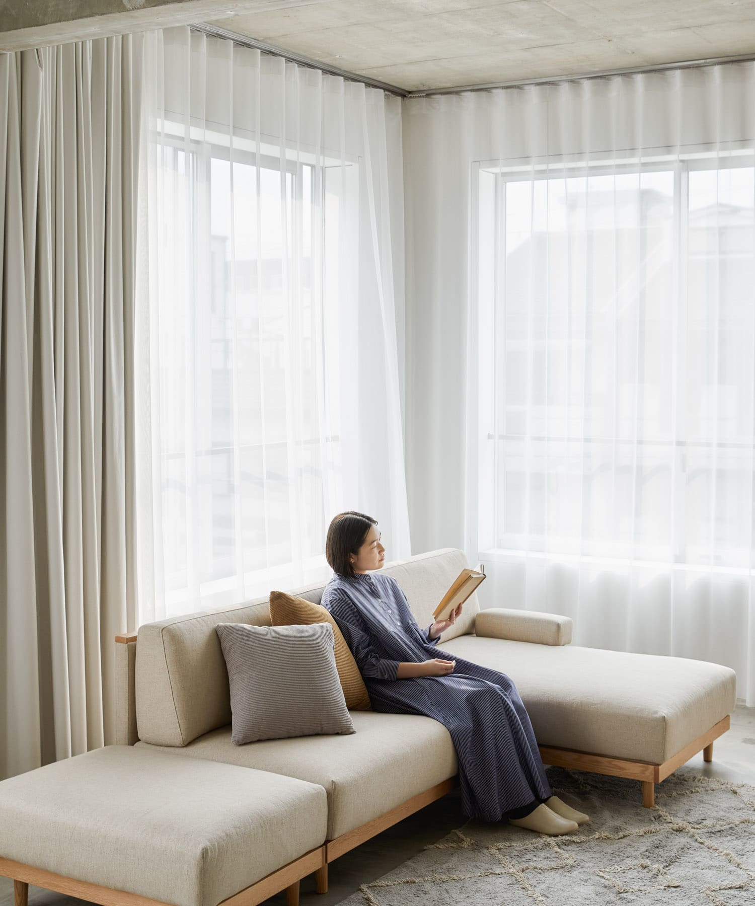 BOTHY　UNIT SOFA オットマン ベージュ one