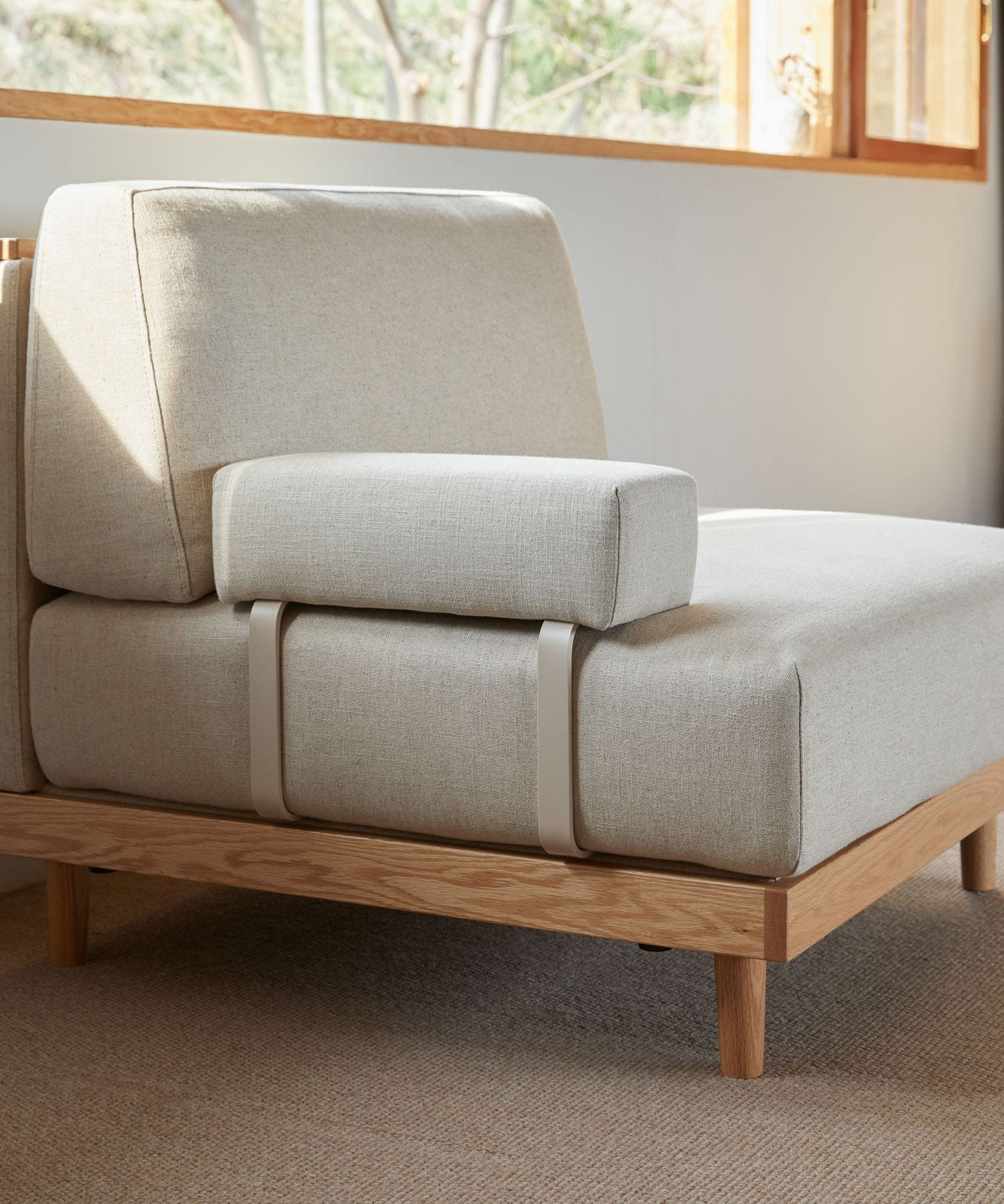 ビーバンジョア　212 303 セット BOTHY UNIT SOFA用 アームレスト(one ベージュ): インテリア｜URBAN