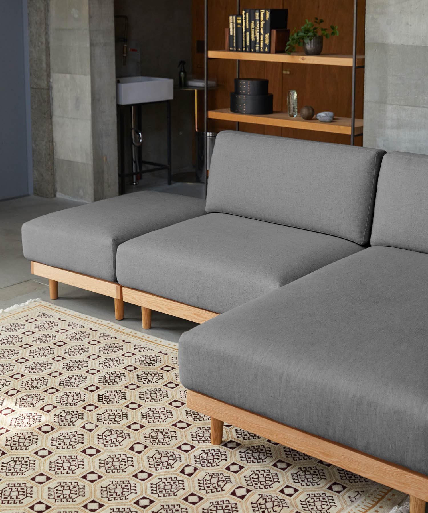 BOTHY　UNIT SOFA 1シーター グレー one