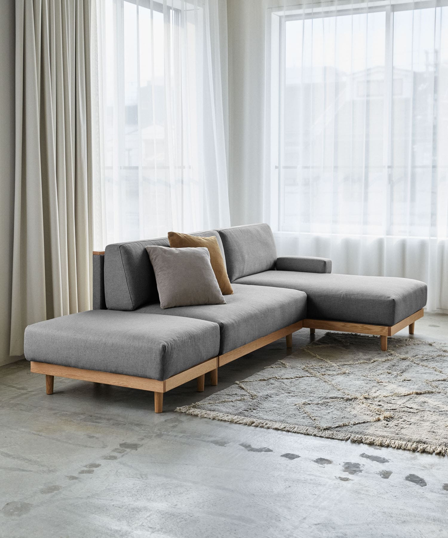 BOTHY　UNIT SOFA カウチ グレー one