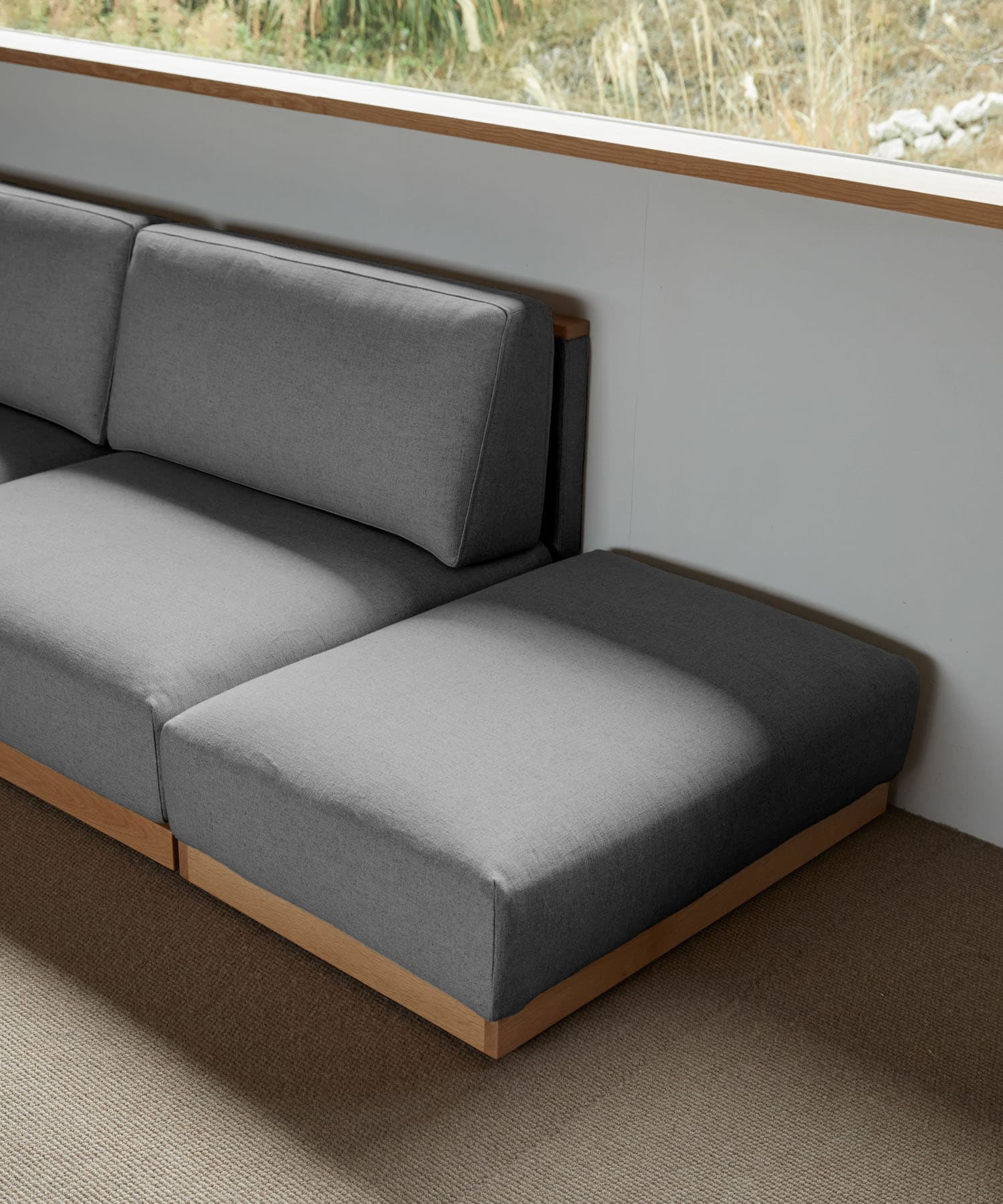 BOTHY　UNIT SOFA オットマン グレー one
