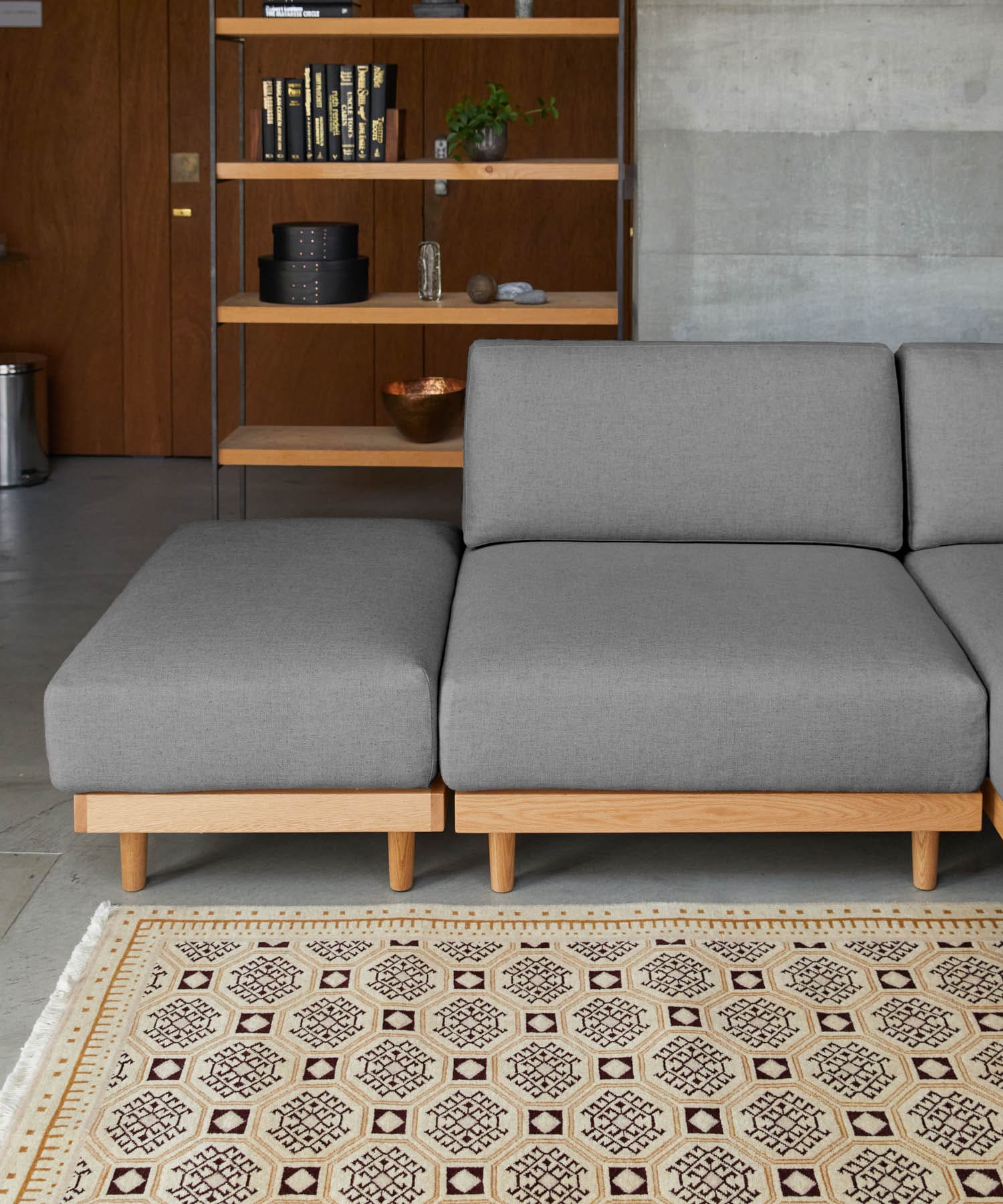 BOTHY　UNIT SOFA オットマン グレー one