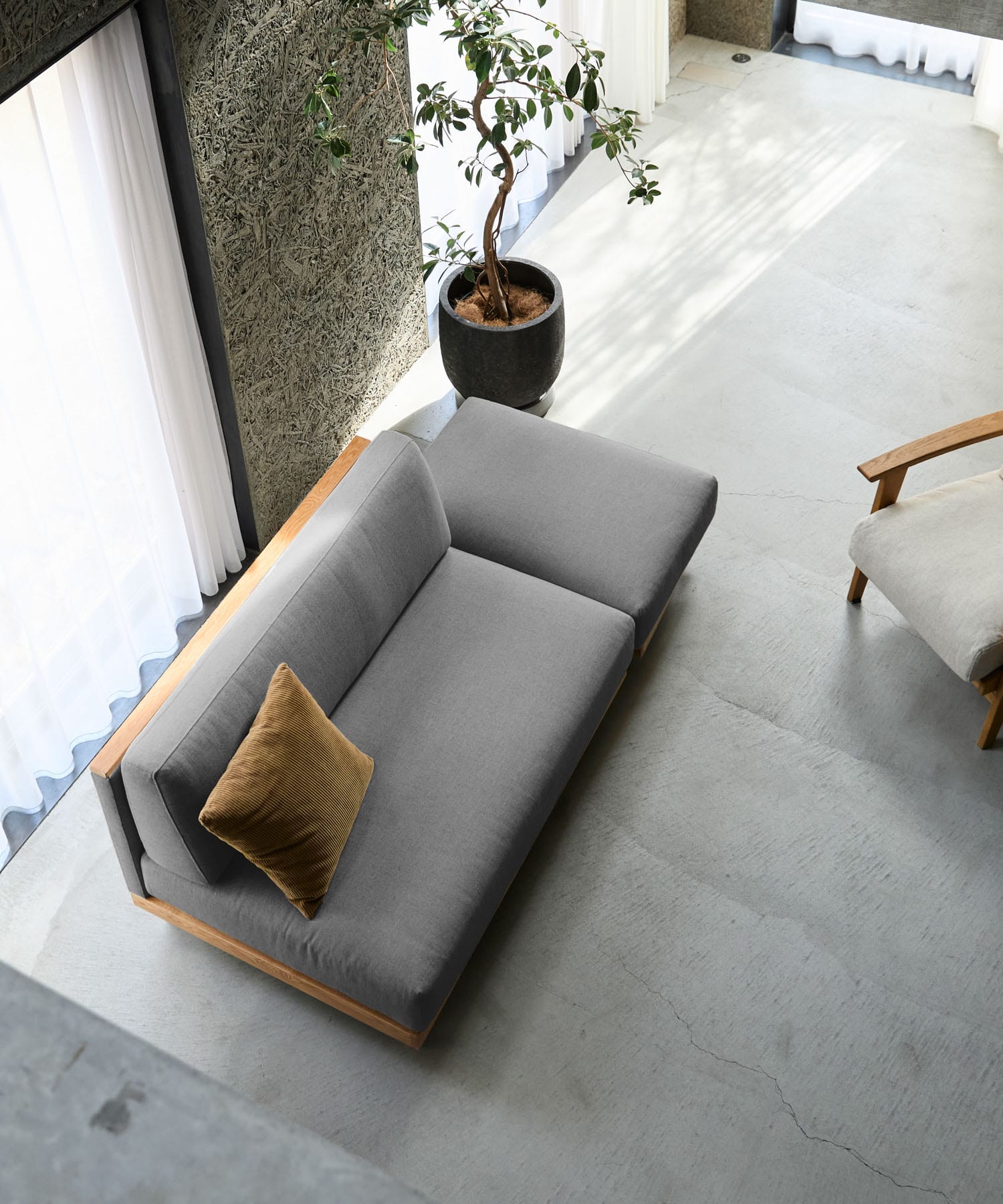 BOTHY　UNIT SOFA オットマン グレー one
