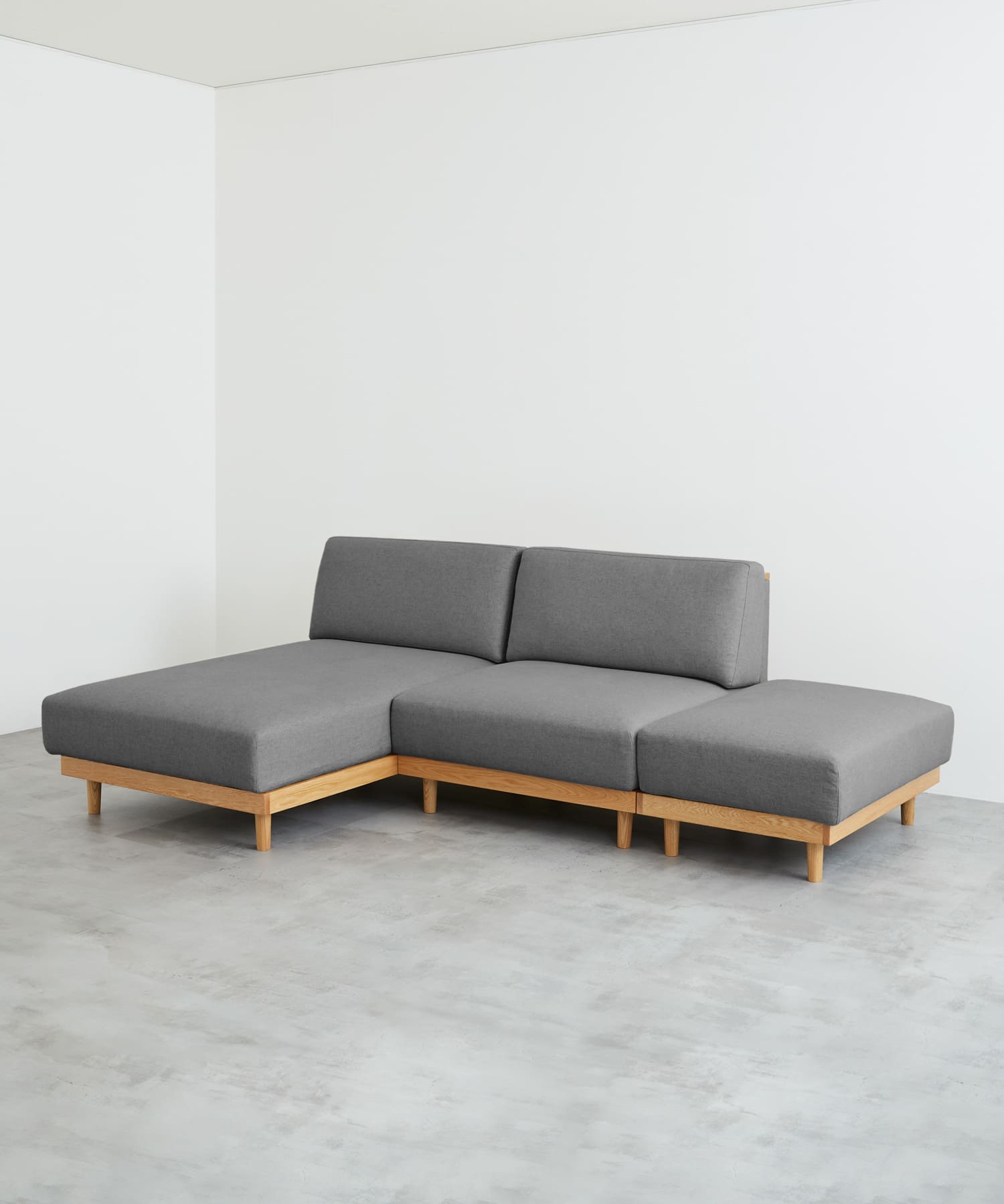 BOTHY　UNIT SOFA オットマン グレー one