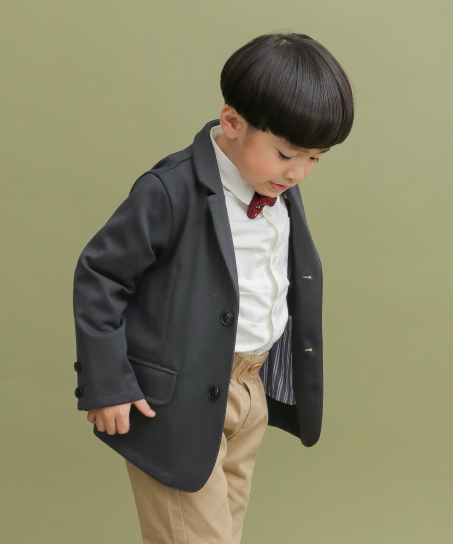 セレモニーポンチジャケット(KIDS) チャコール 105