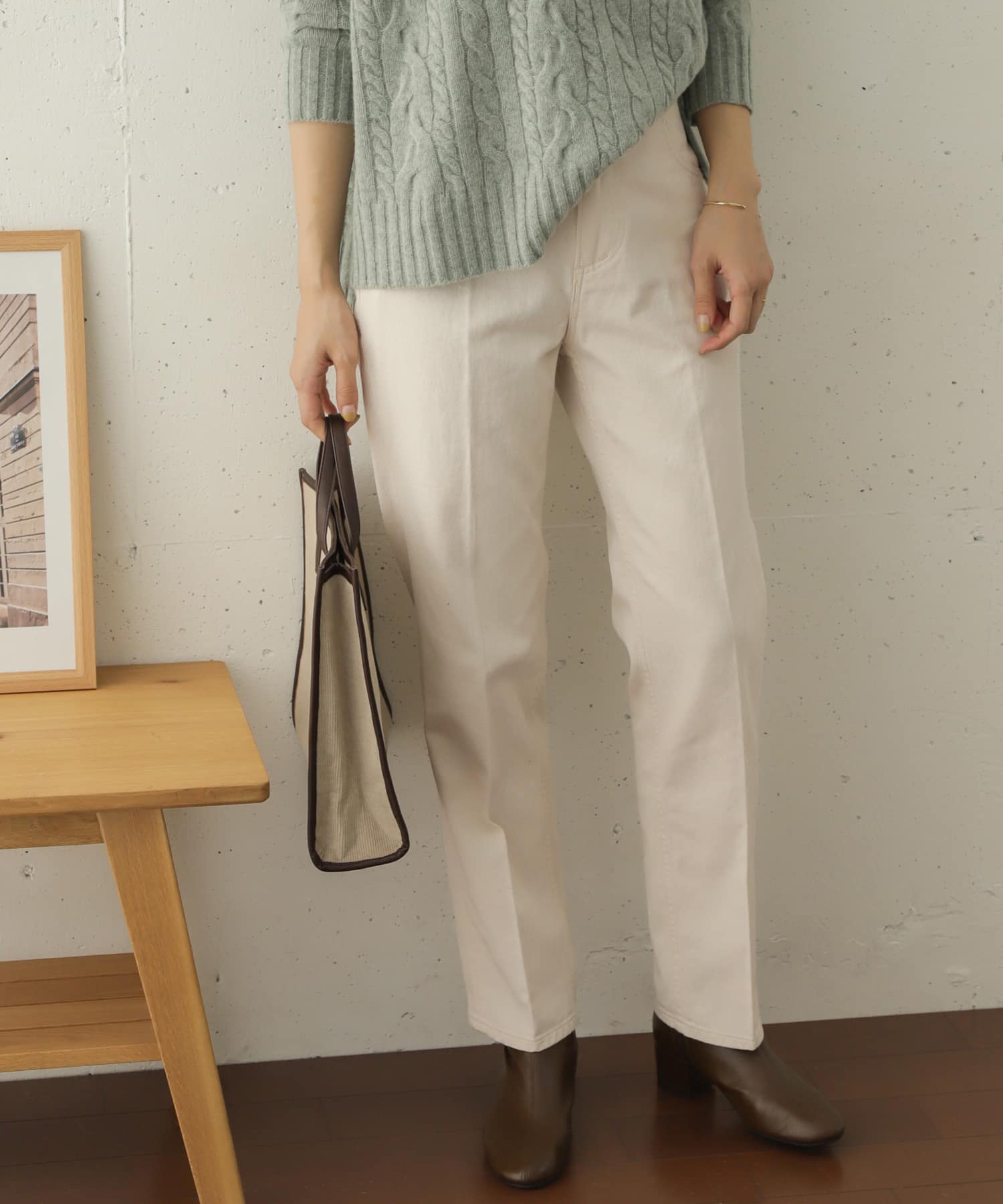 ハイライズデニムパンツ NATURAL 36