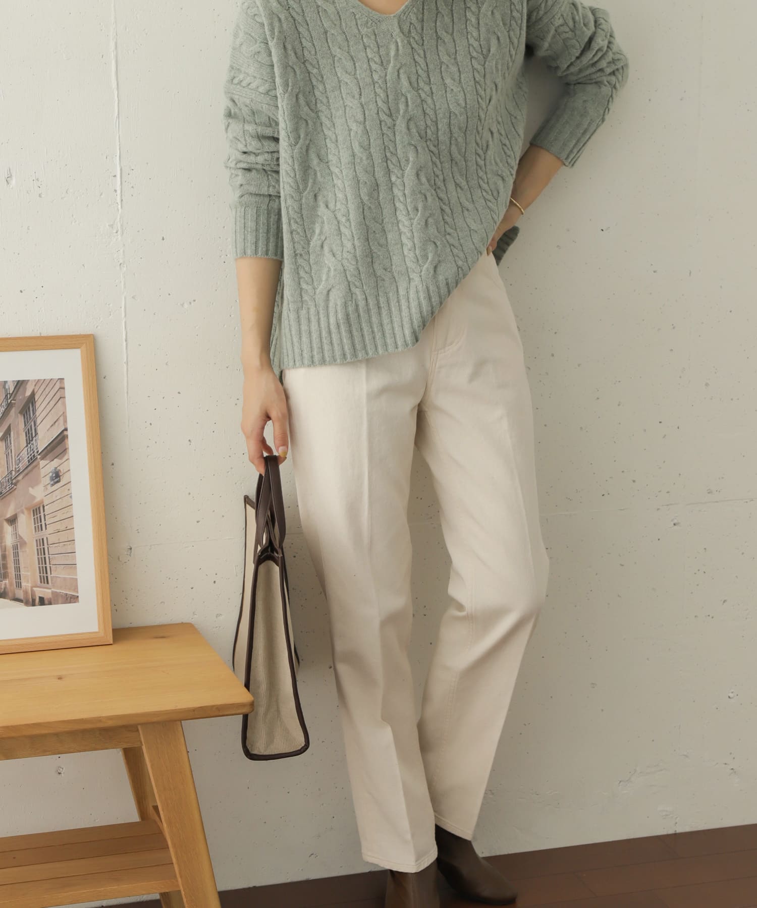 ハイライズデニムパンツ NATURAL 36