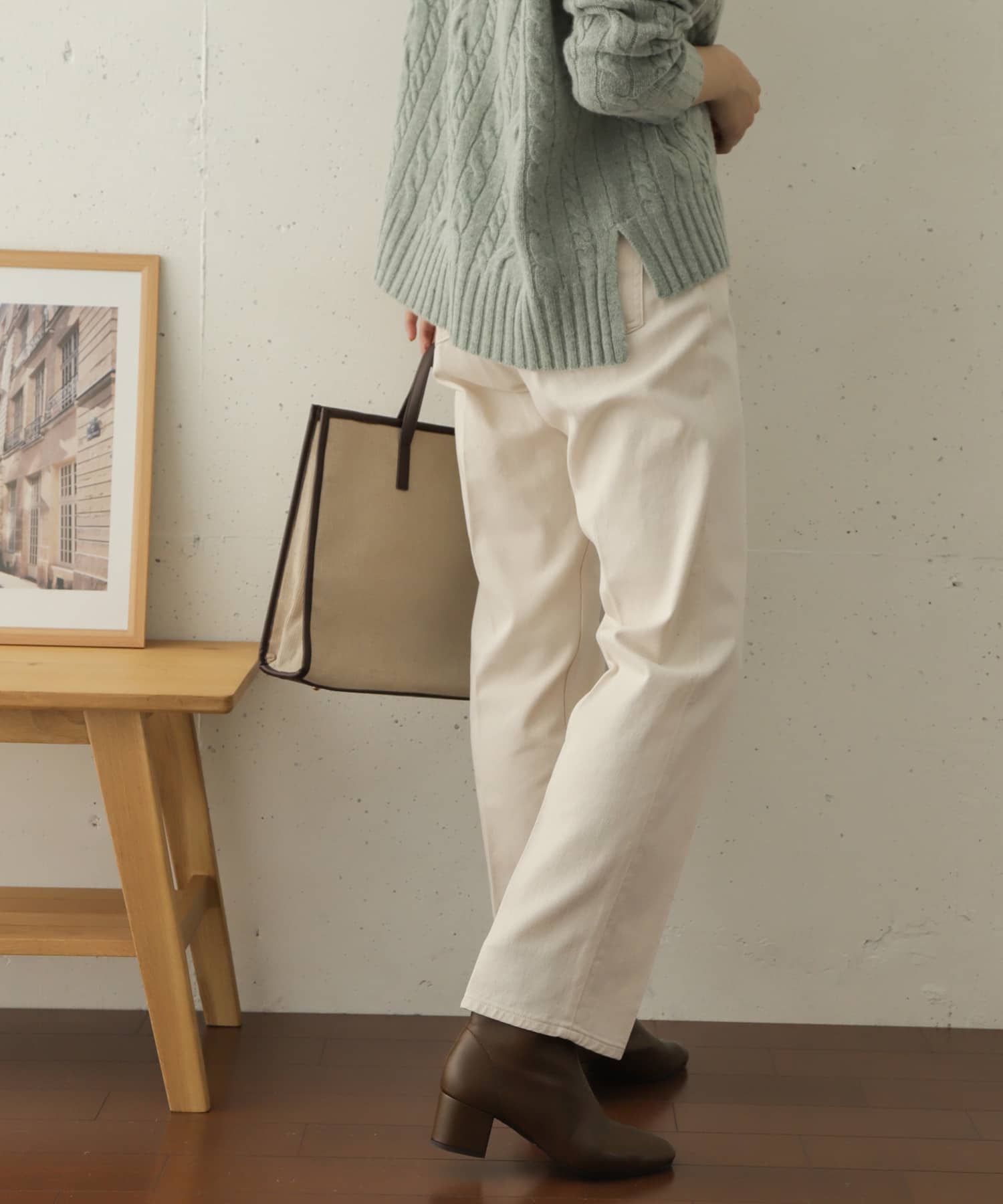 ハイライズデニムパンツ NATURAL 36
