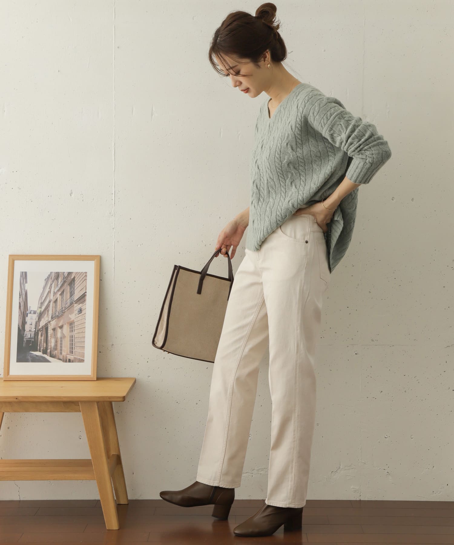 ハイライズデニムパンツ NATURAL 36