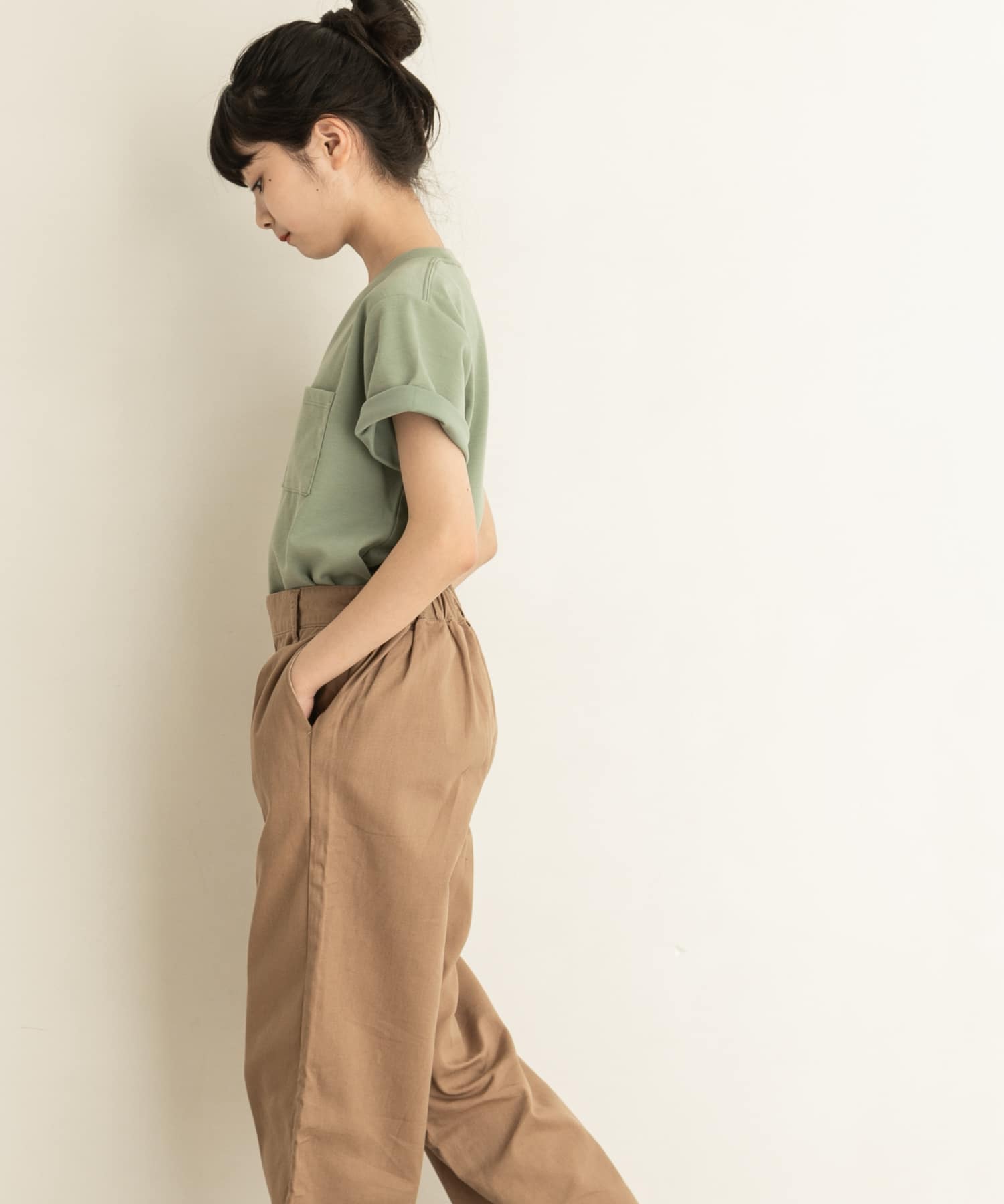 ポンチポケットTシャツ(KIDS) Green 105