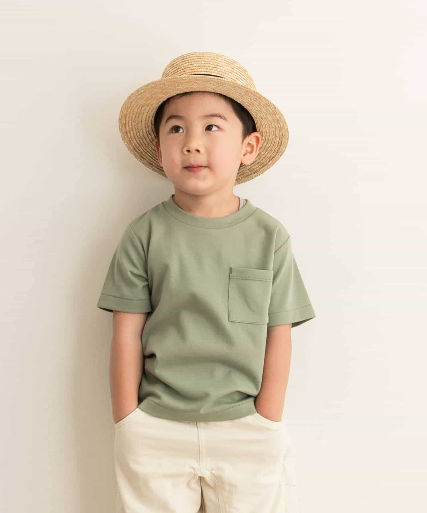 ポンチポケットTシャツ(KIDS) Green 105