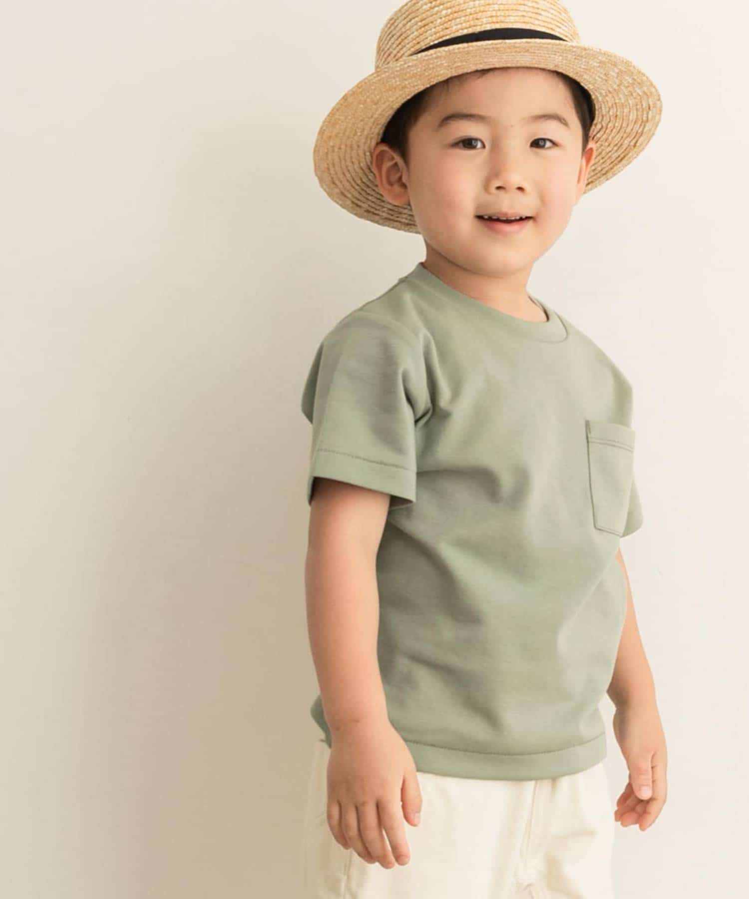 ポンチポケットTシャツ(KIDS) Green 105