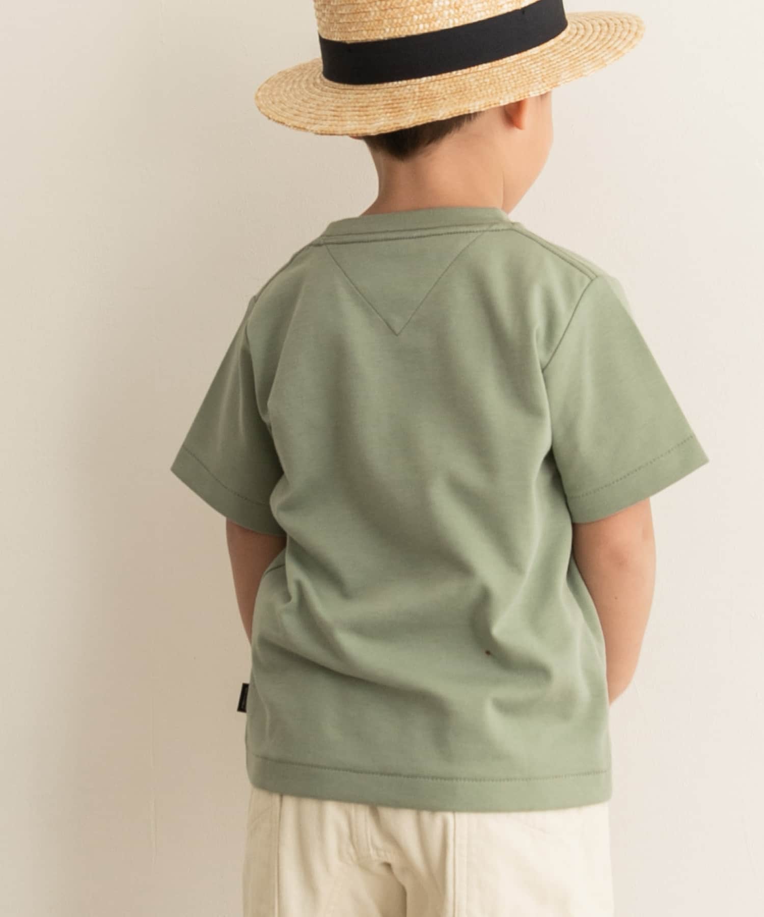 ポンチポケットTシャツ(KIDS) Green 105