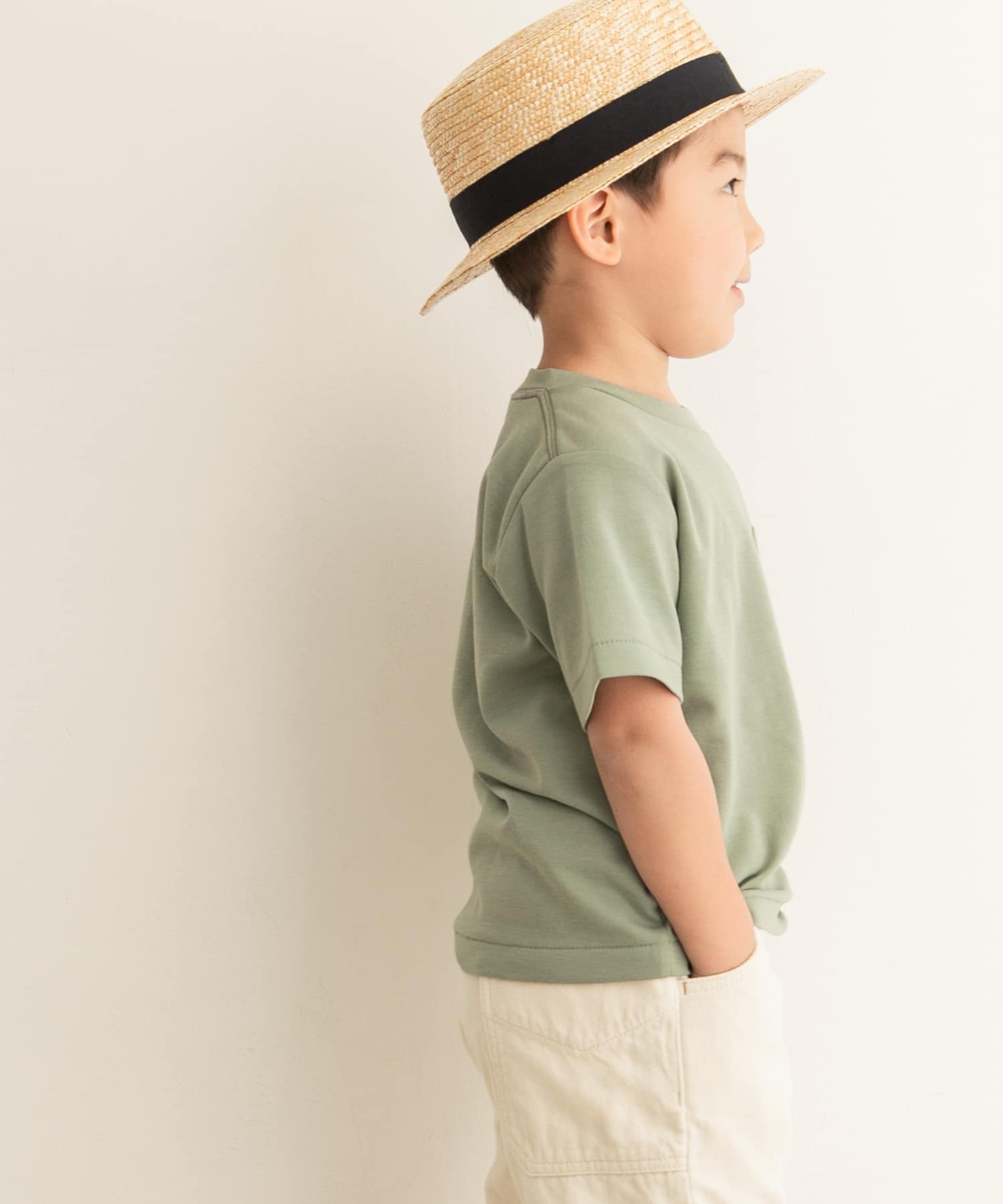 ポンチポケットTシャツ(KIDS) Green 120