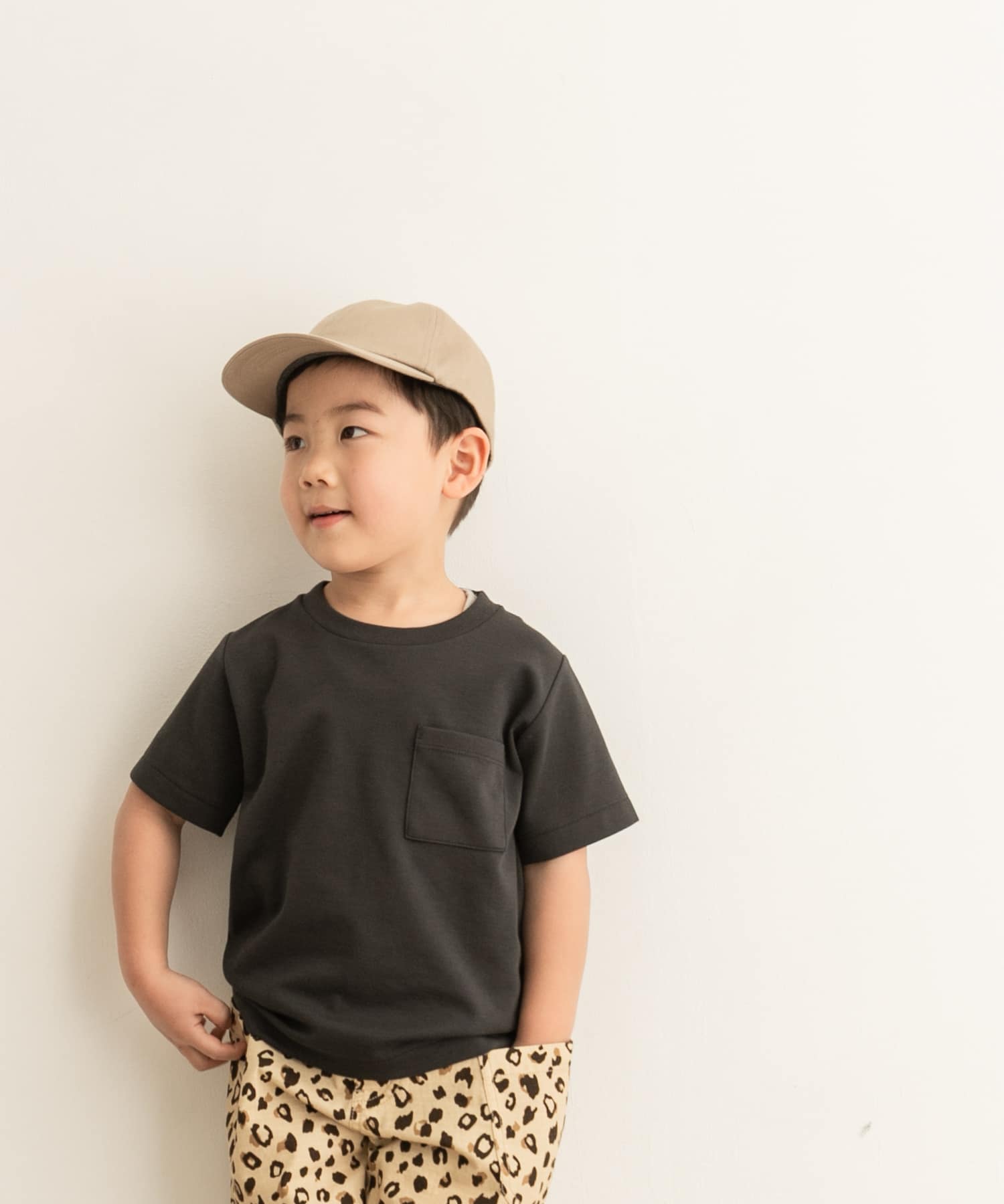 ポンチポケットTシャツ(KIDS) Ink Black 105