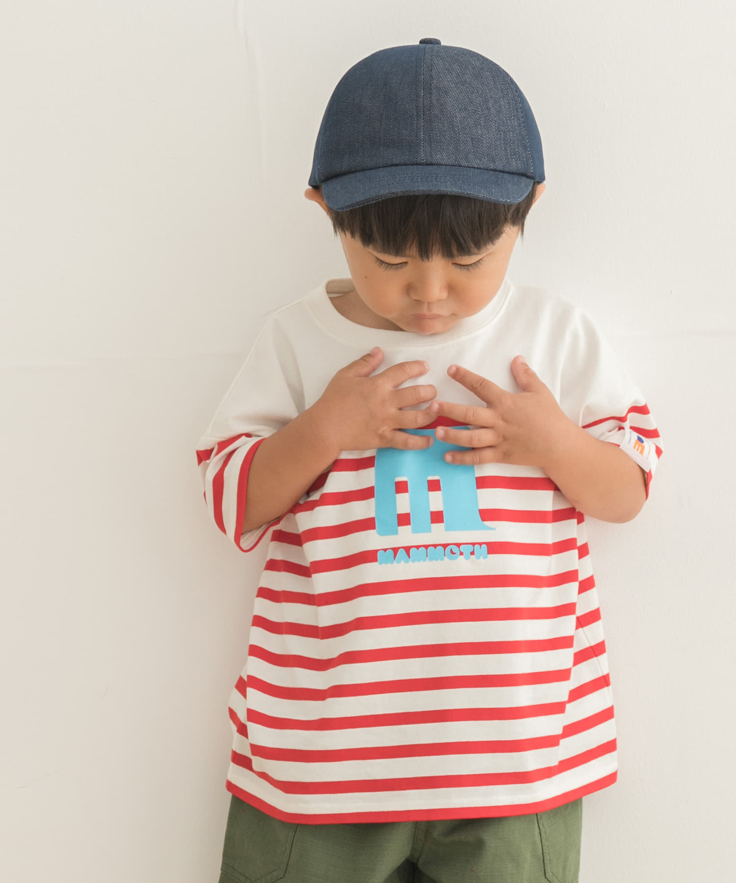 【別注】mammoth×DOORS　マンモスパネルボーダー半袖Tシャツ(KIDS)