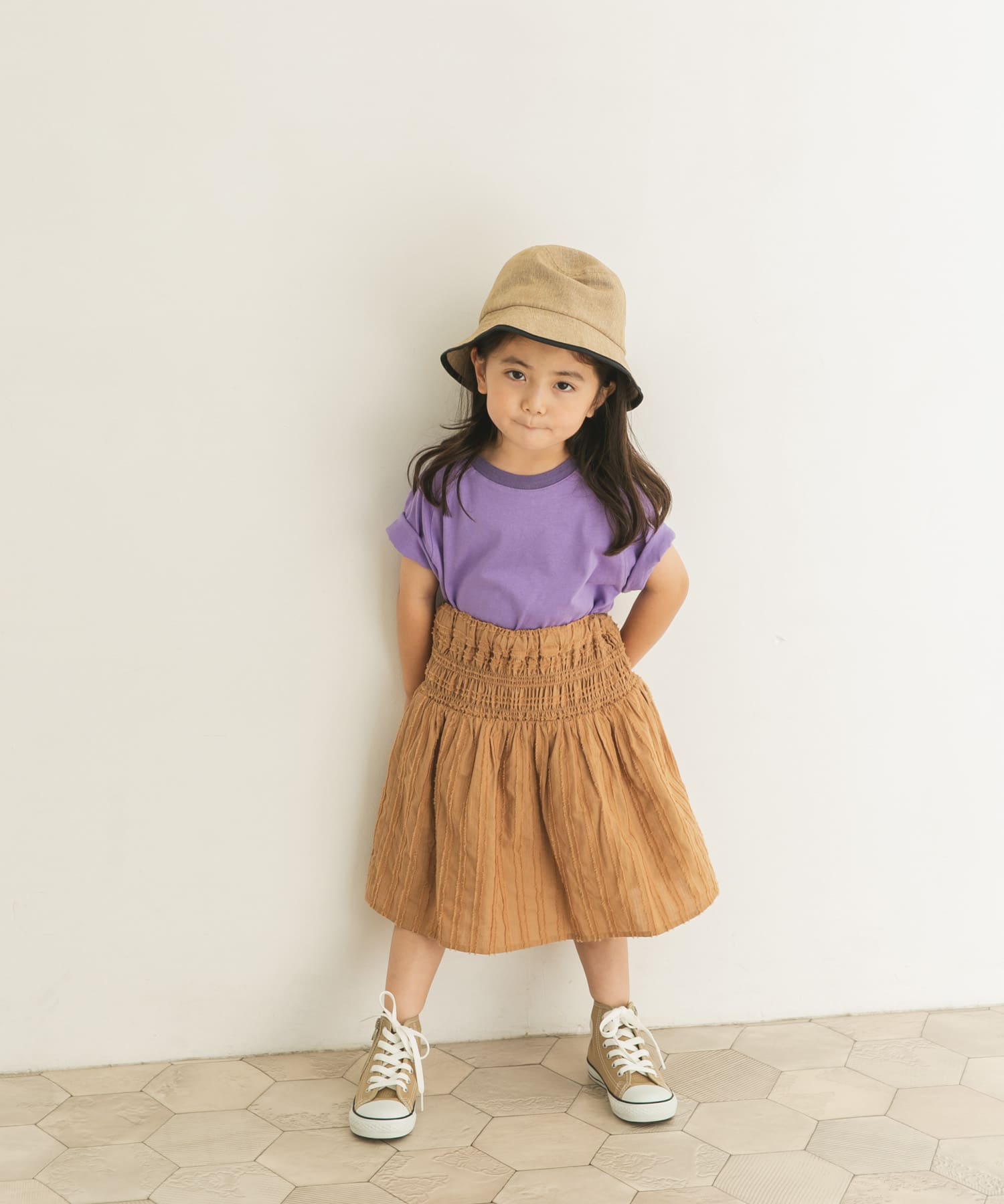 カラーTシャツ(KIDS) パープル 90