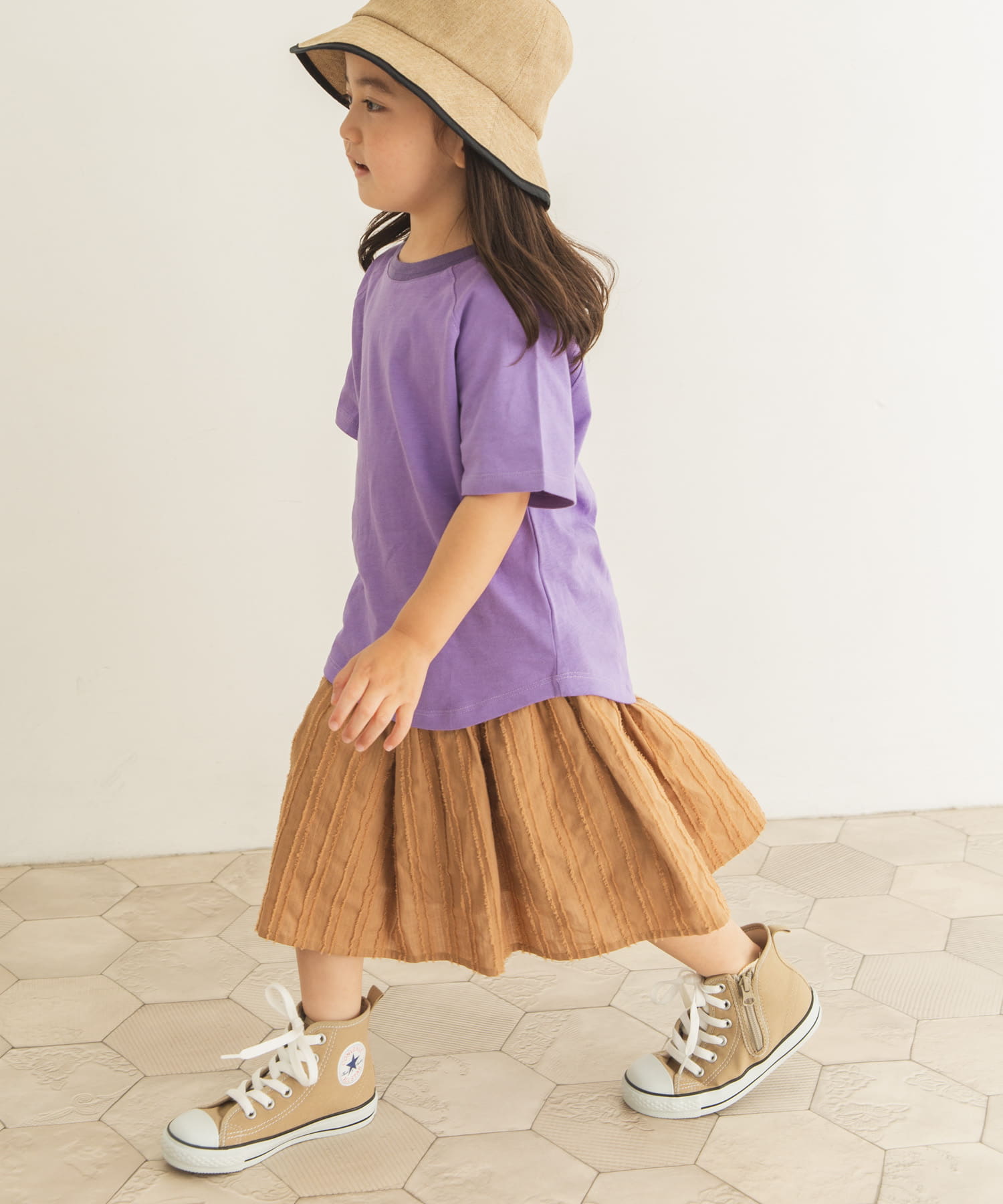 カラーTシャツ(KIDS) パープル 90