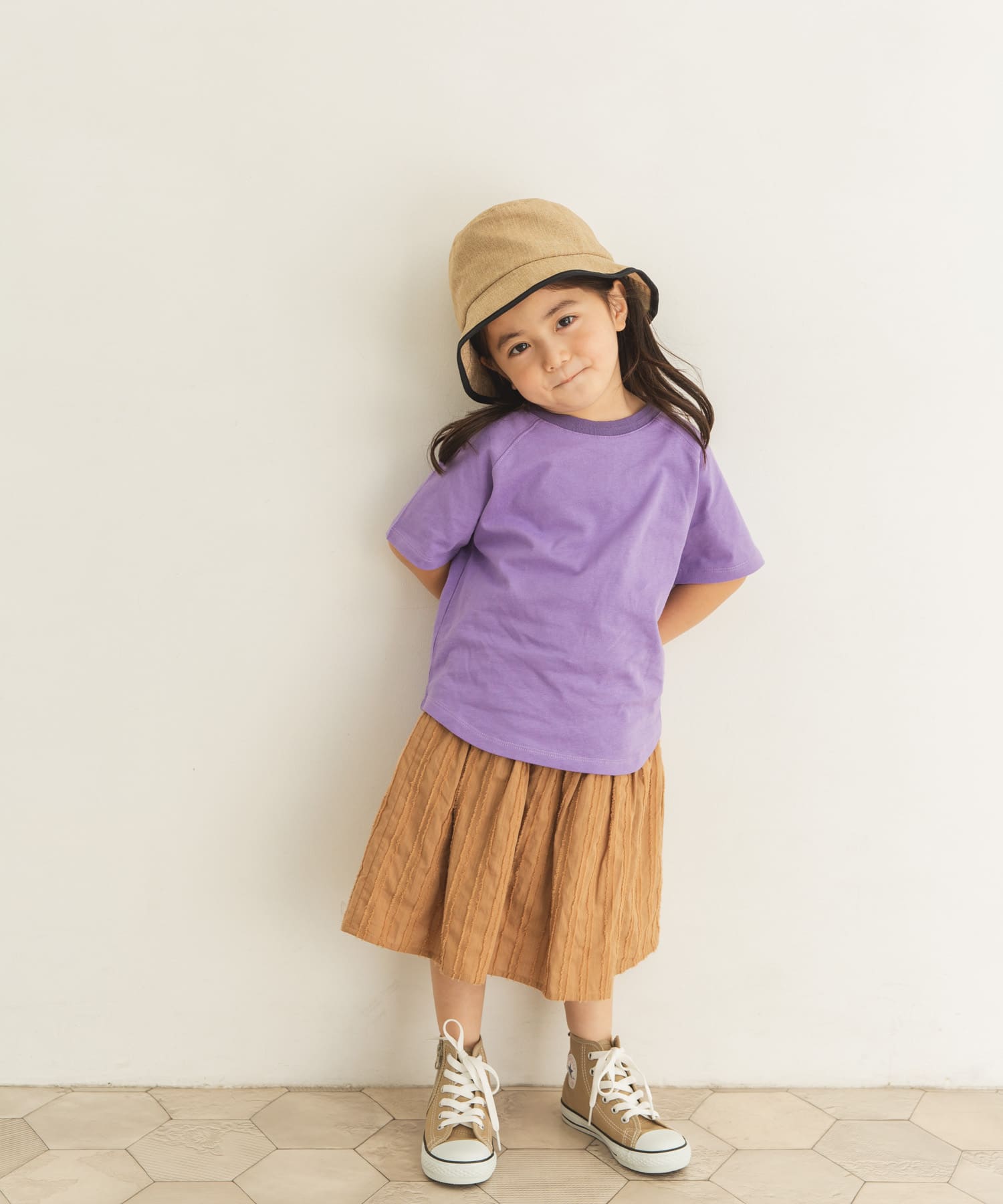 カラーTシャツ(KIDS) パープル 90