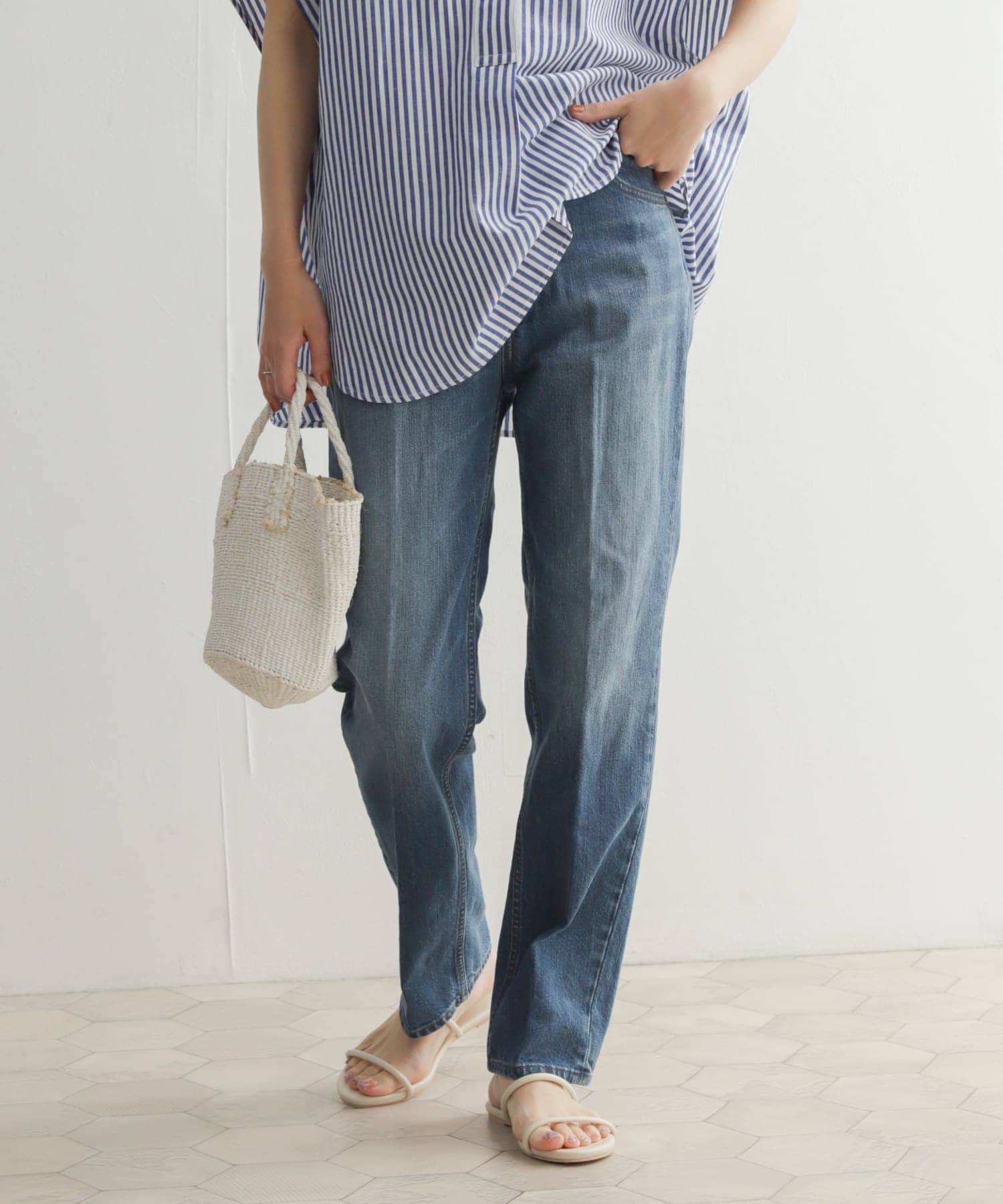 THE NEWHOUSE ハイライズ デニムパンツ 25 別注》【THE NEWHOUSE/ザ ニューハウス】WORK JEAN：デニム