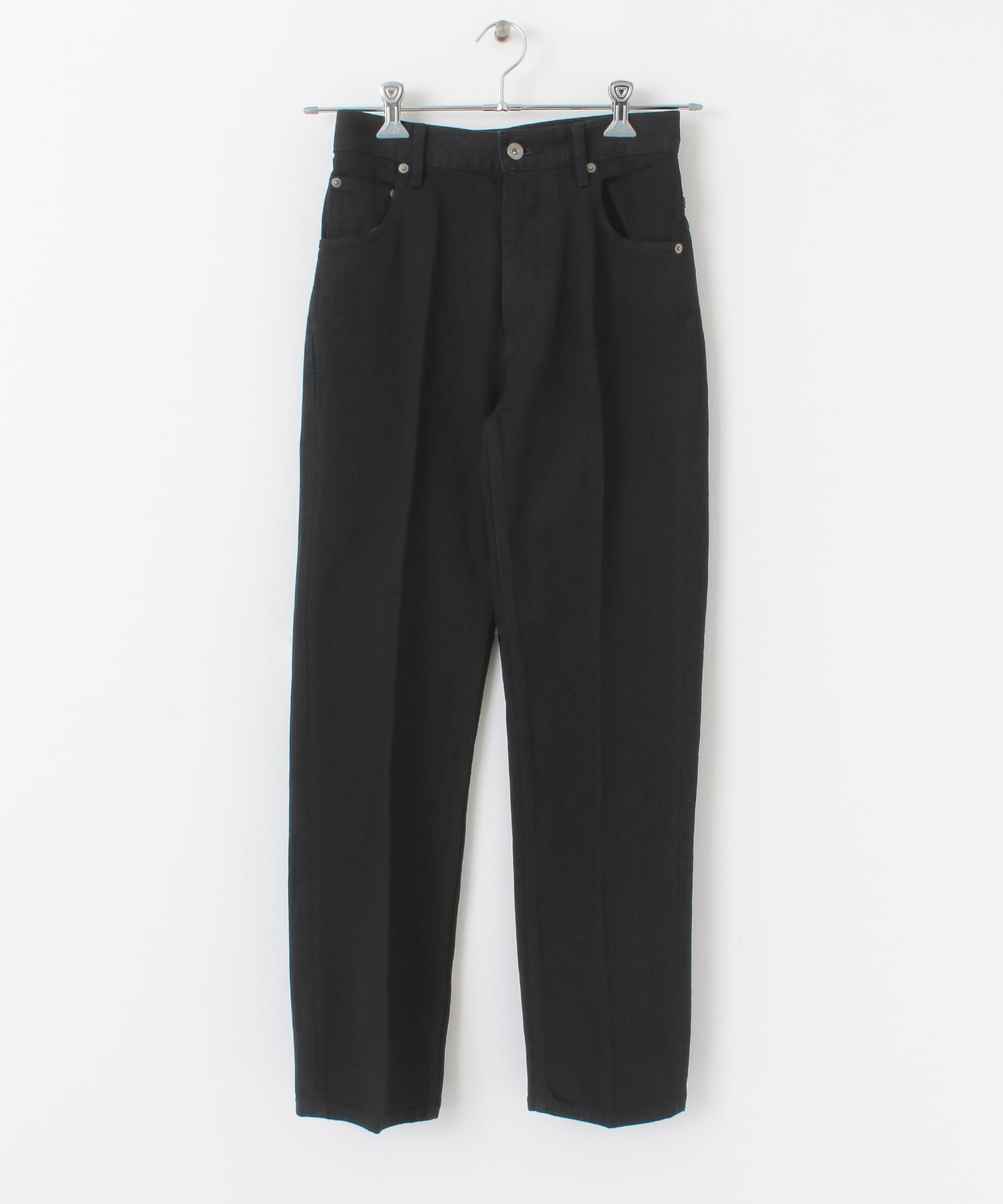 ハイライズデニムパンツ BLACK 38