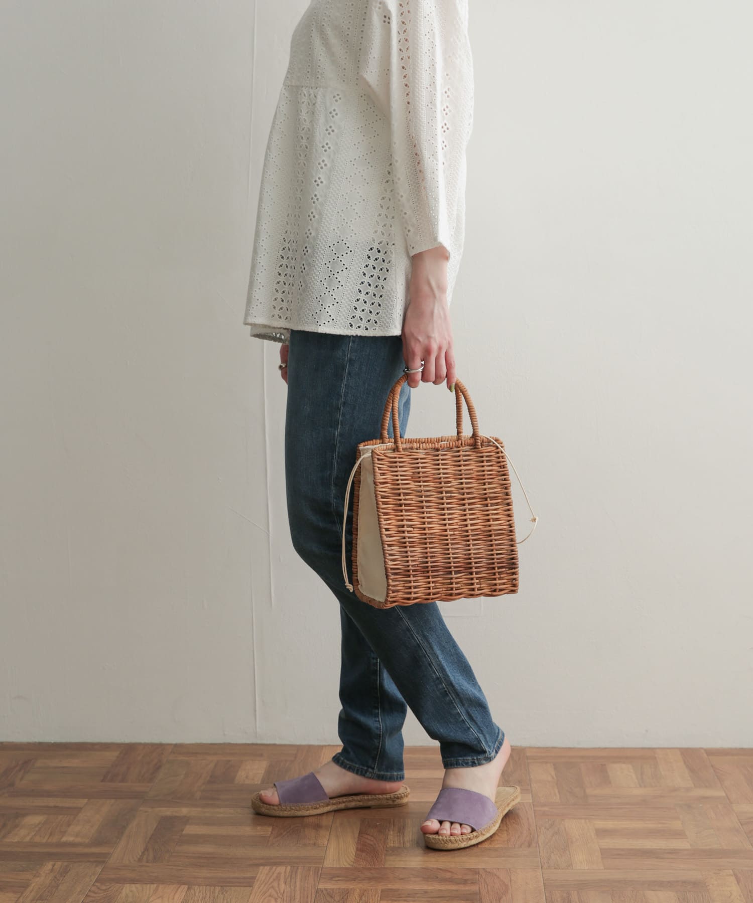 ストレッチテーパードデニム INDIGO 36