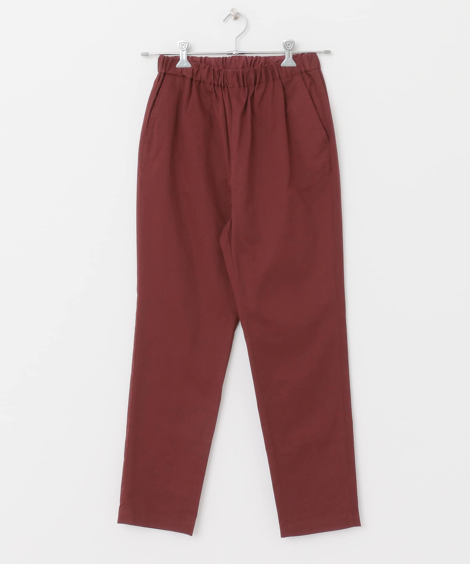 コットンストレッチイージーパンツ DARK RED 38