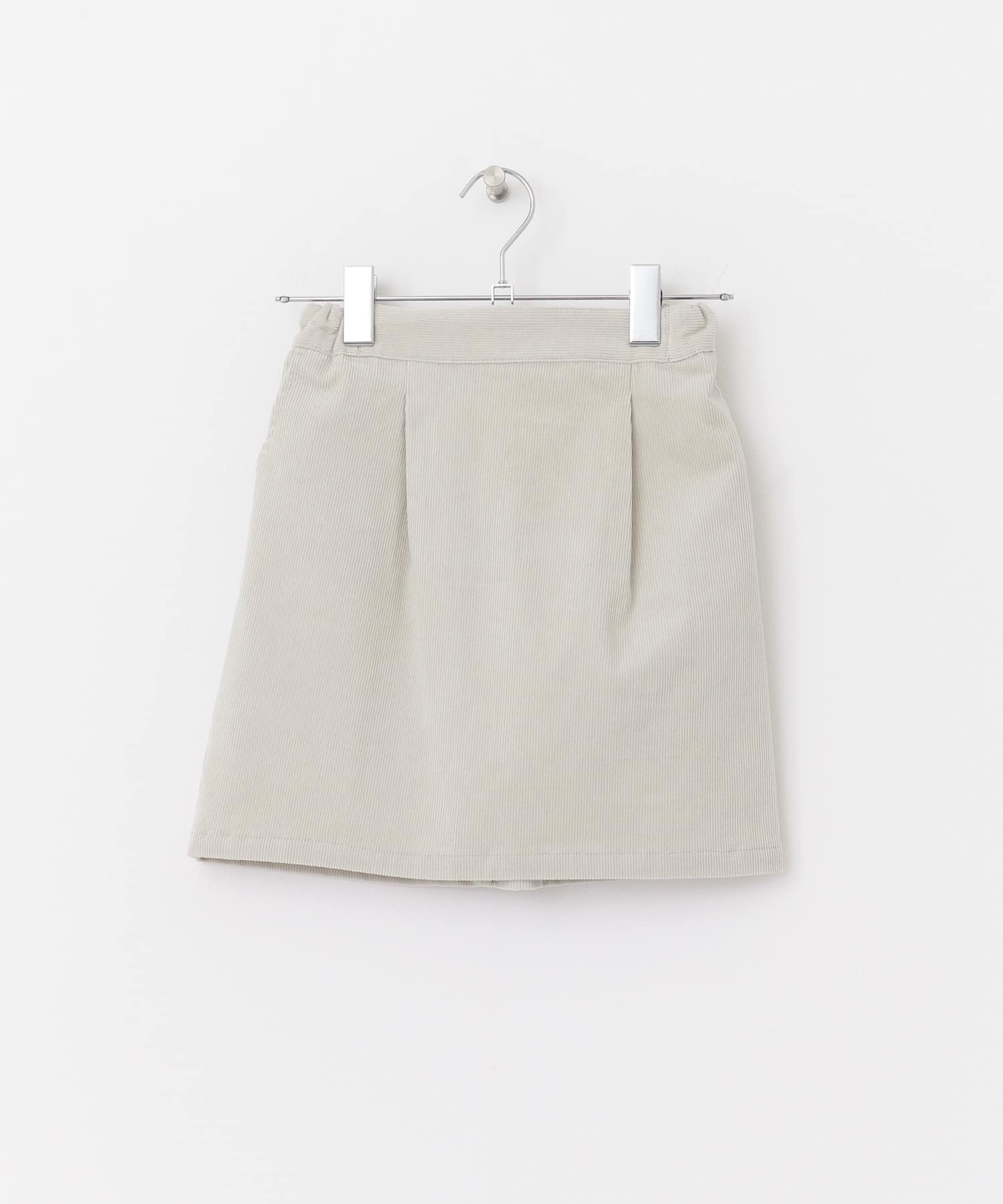 コーデュロイタックスカート(KIDS) アイボリー 90