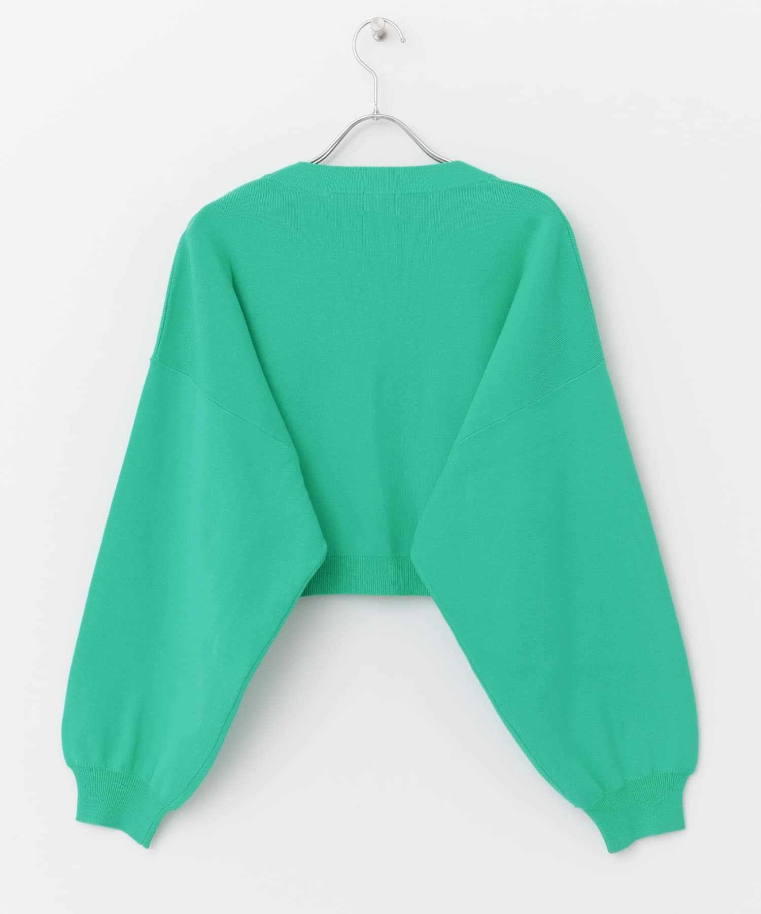 ボリュームスリーブボレロカーディガン EMERALD 1