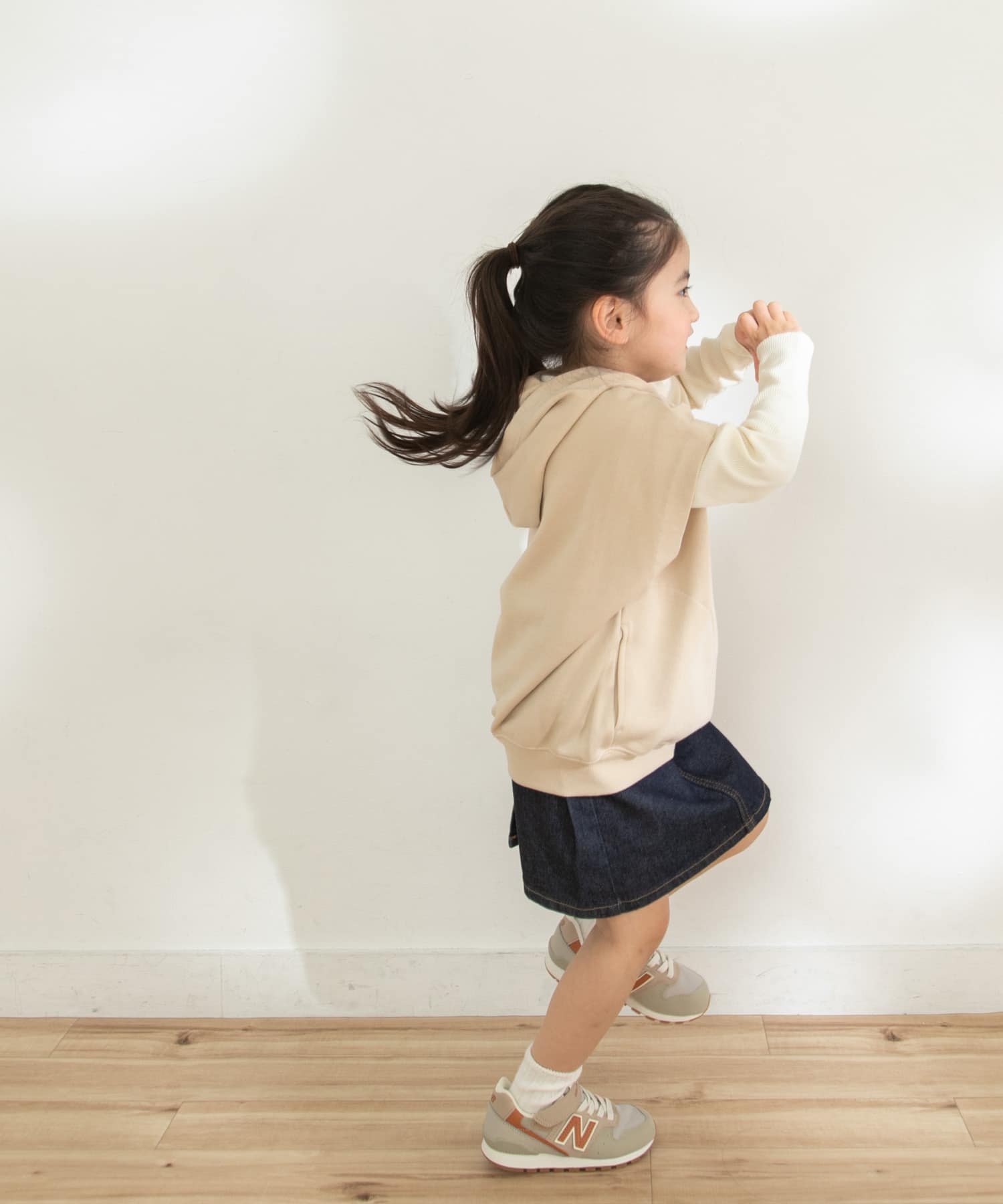OG裏毛フーディベスト(KIDS) ベージュ 105