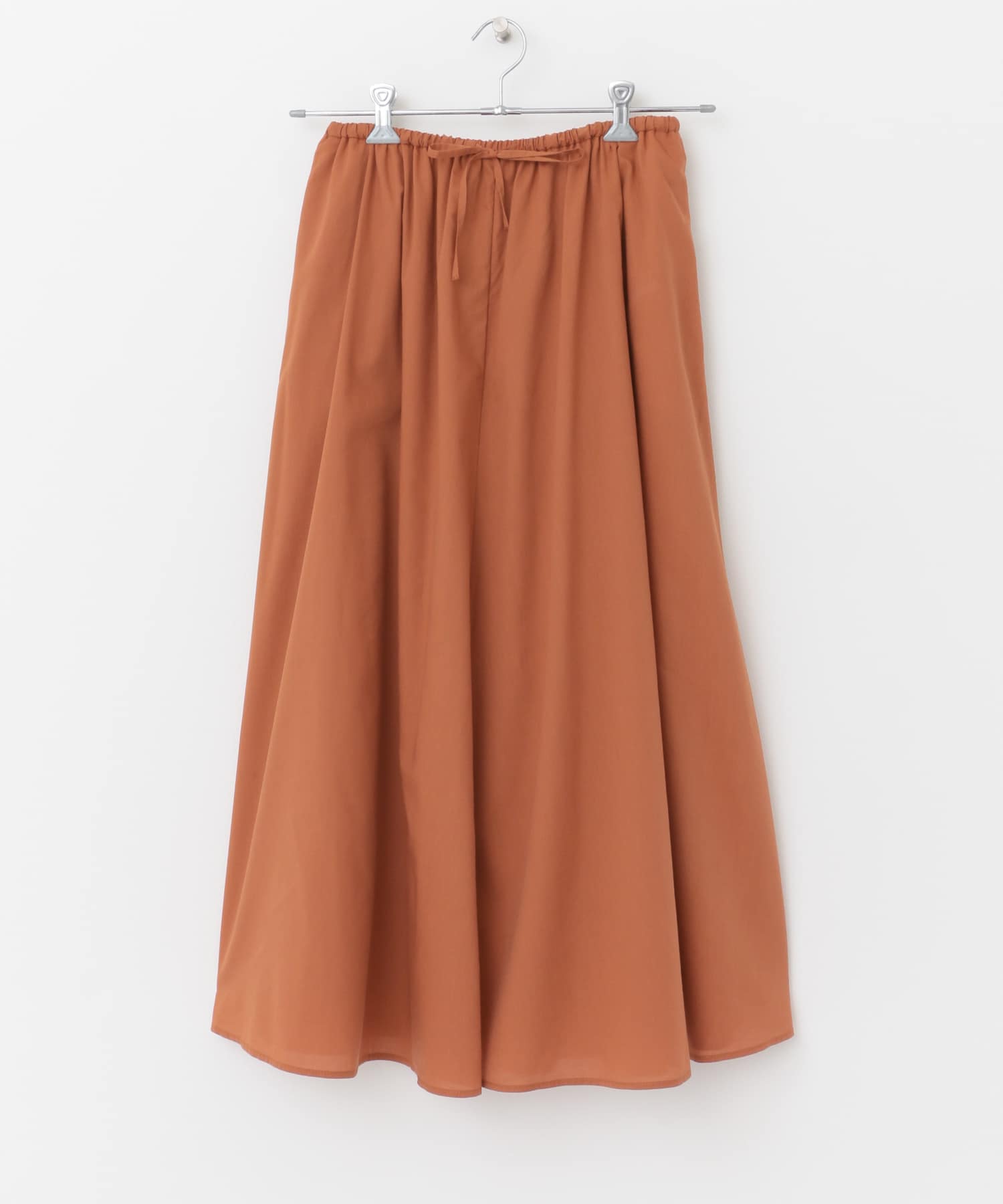 リヨセルコットンギャザースカート ORANGE M