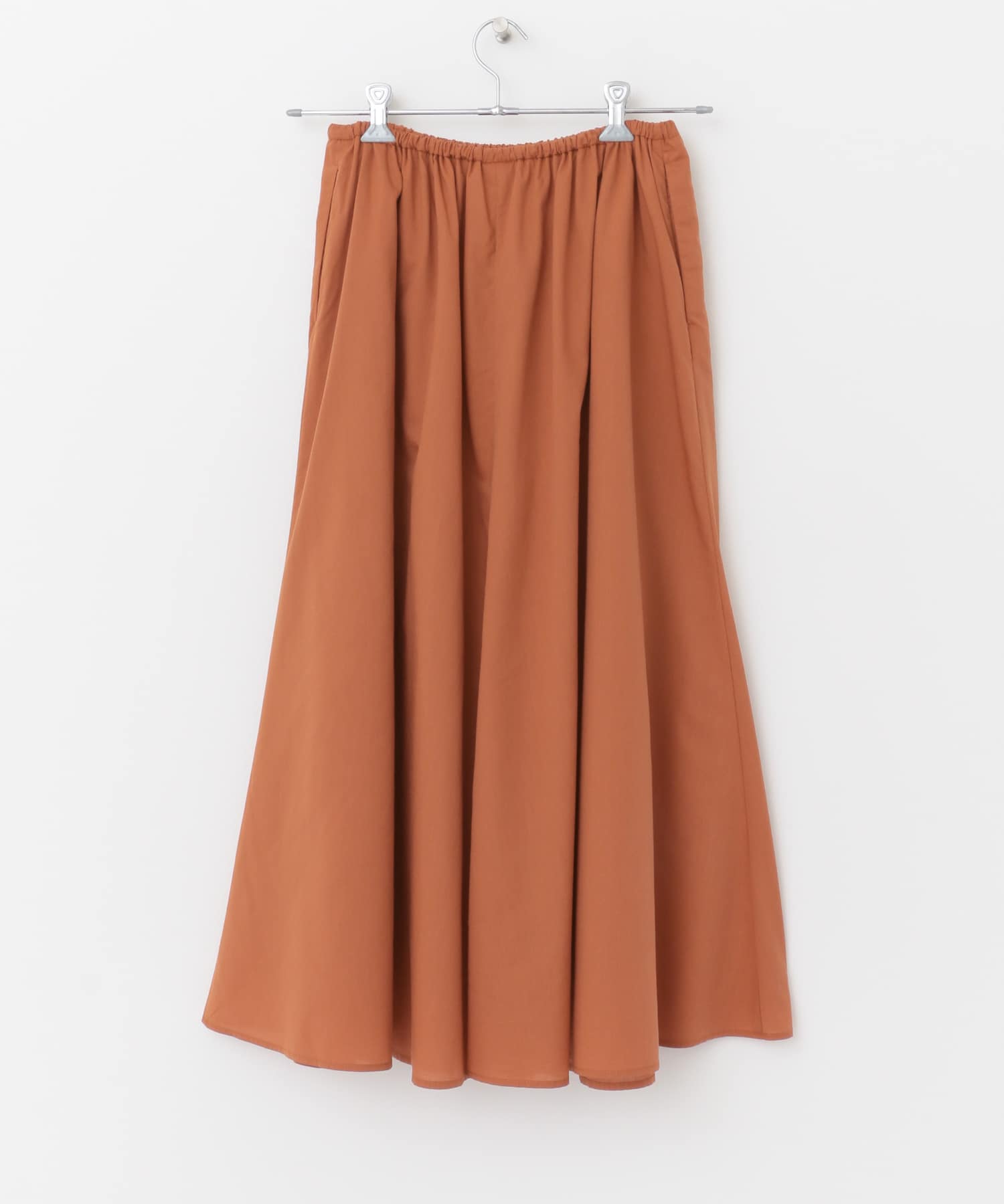 リヨセルコットンギャザースカート ORANGE M