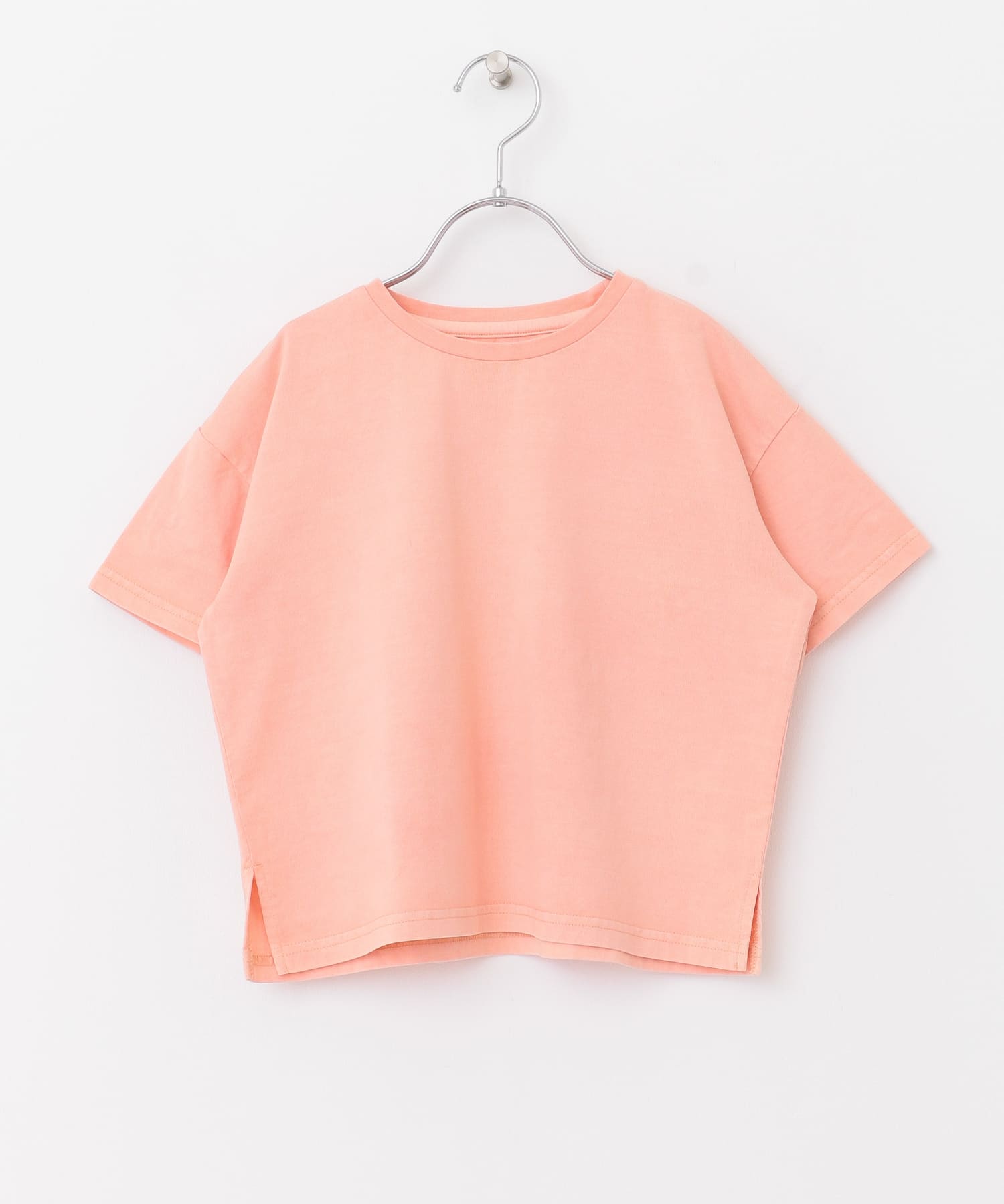 ガーメントダイ半袖Tシャツ(KIDS) ピンク 105