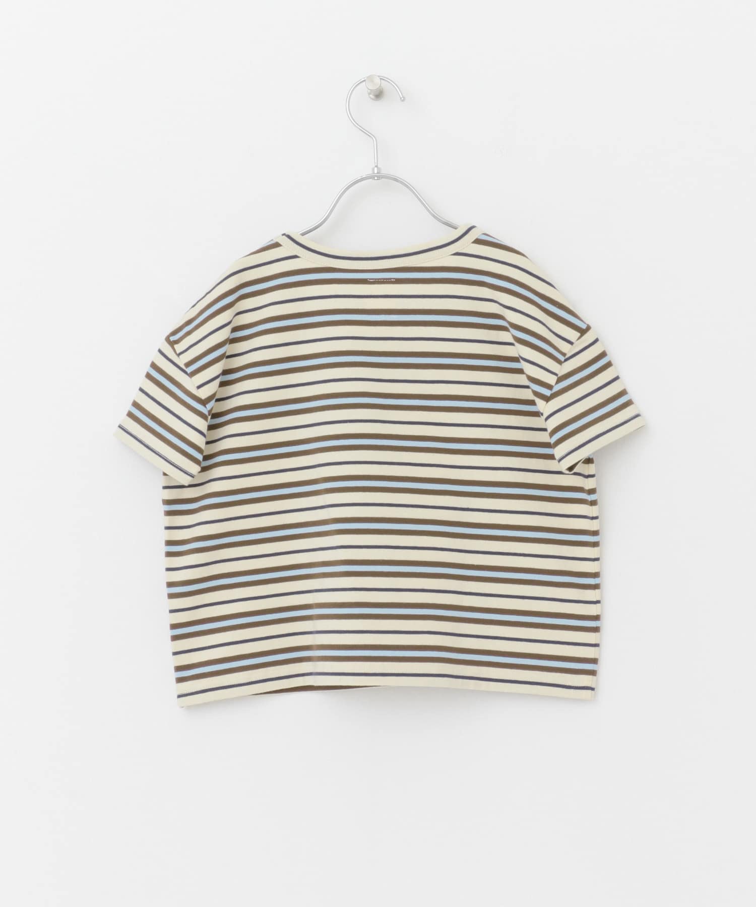 レトロランダムボーダーワイドTシャツ(KIDS) アイボリー 105