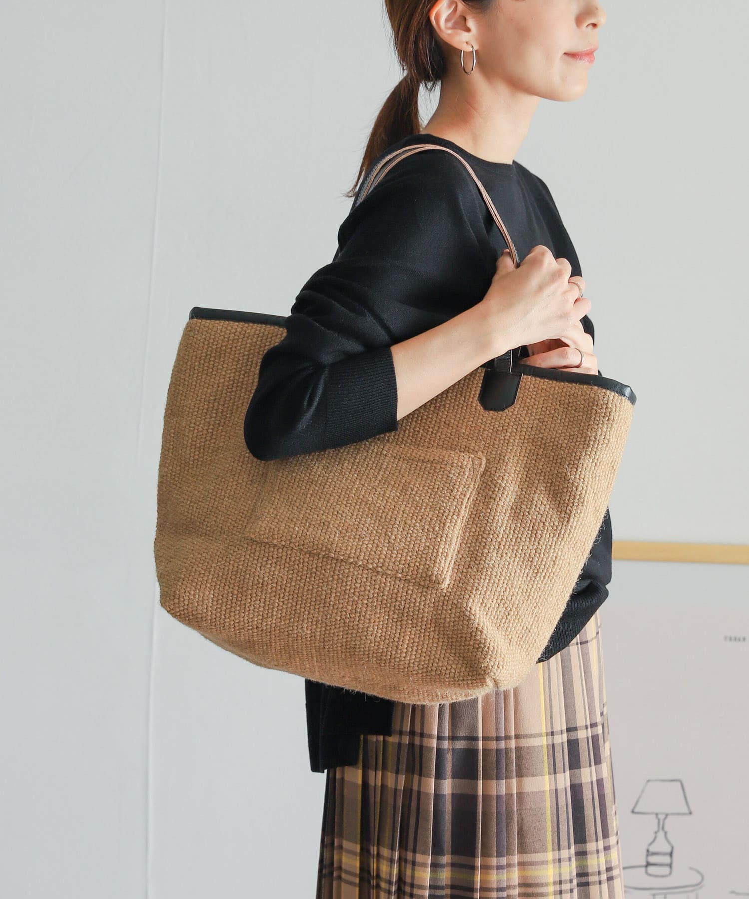 『別注』beej×DOORS　ウールリバーシブルトート BEG×ORN one