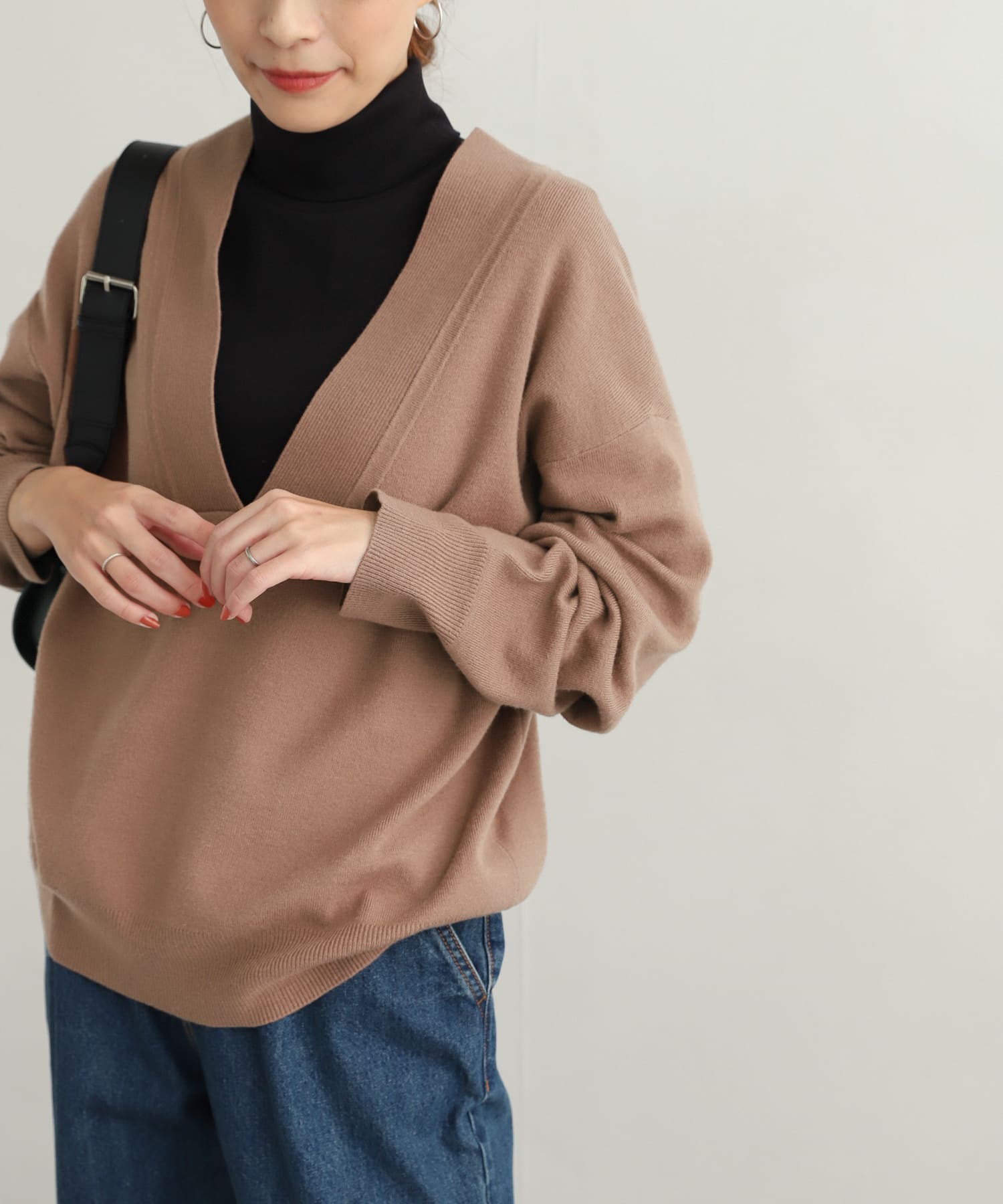 VネックオーバーKNIT