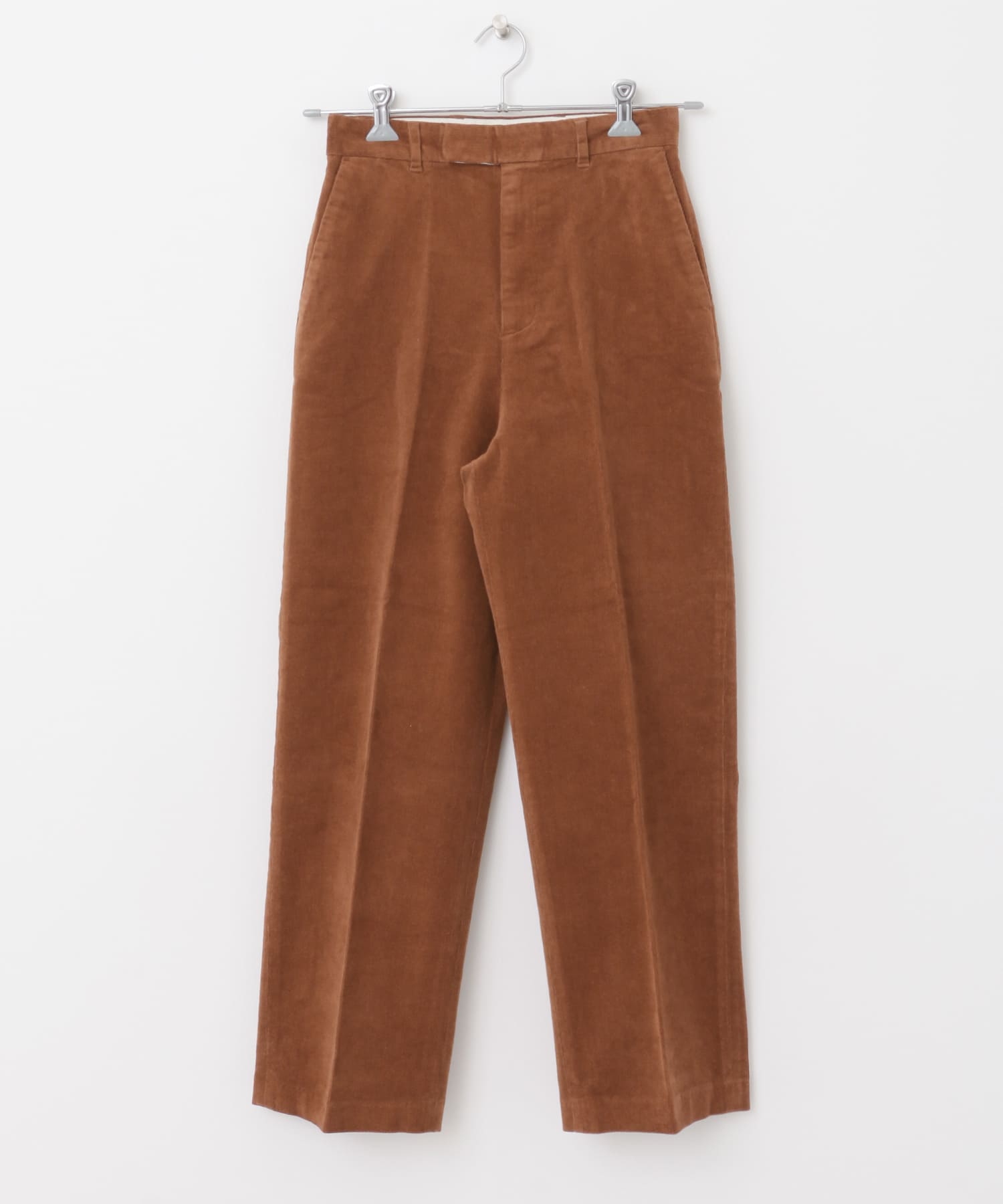 コーデュロイストレートトラウザー BROWN S