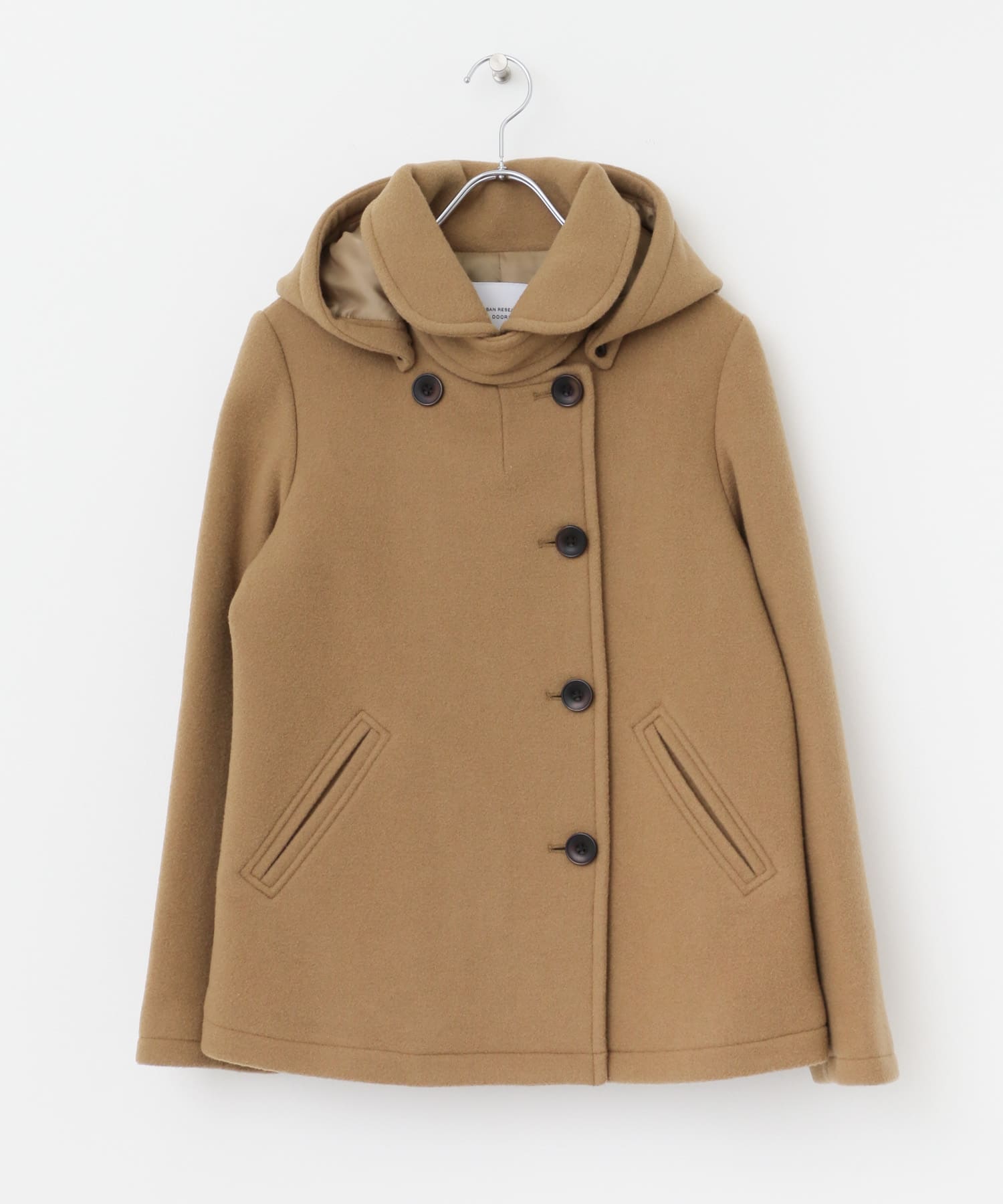 ショールカラー2WAYショートコート CAMEL S