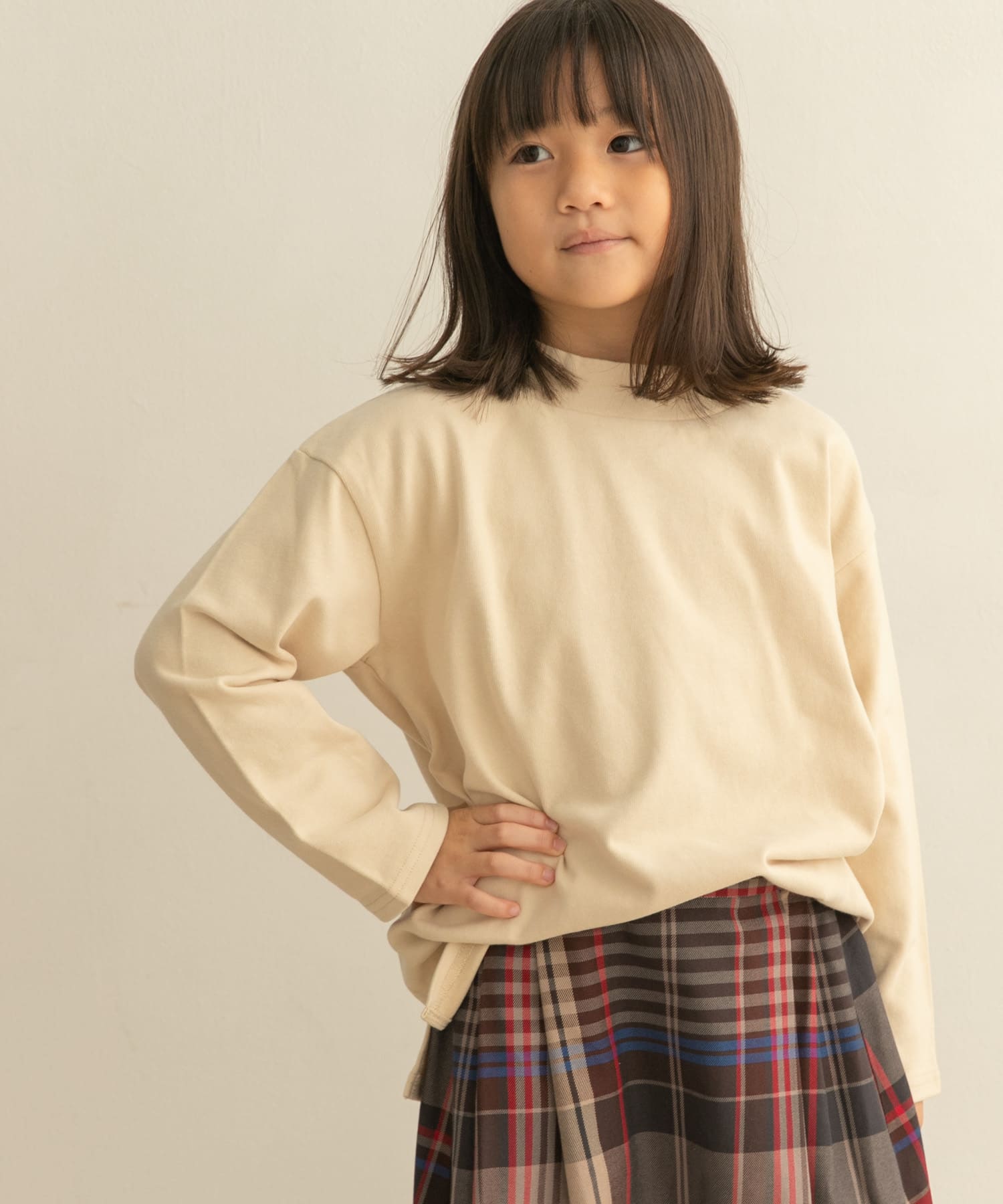 オフタートルワイドカットソー(KIDS)